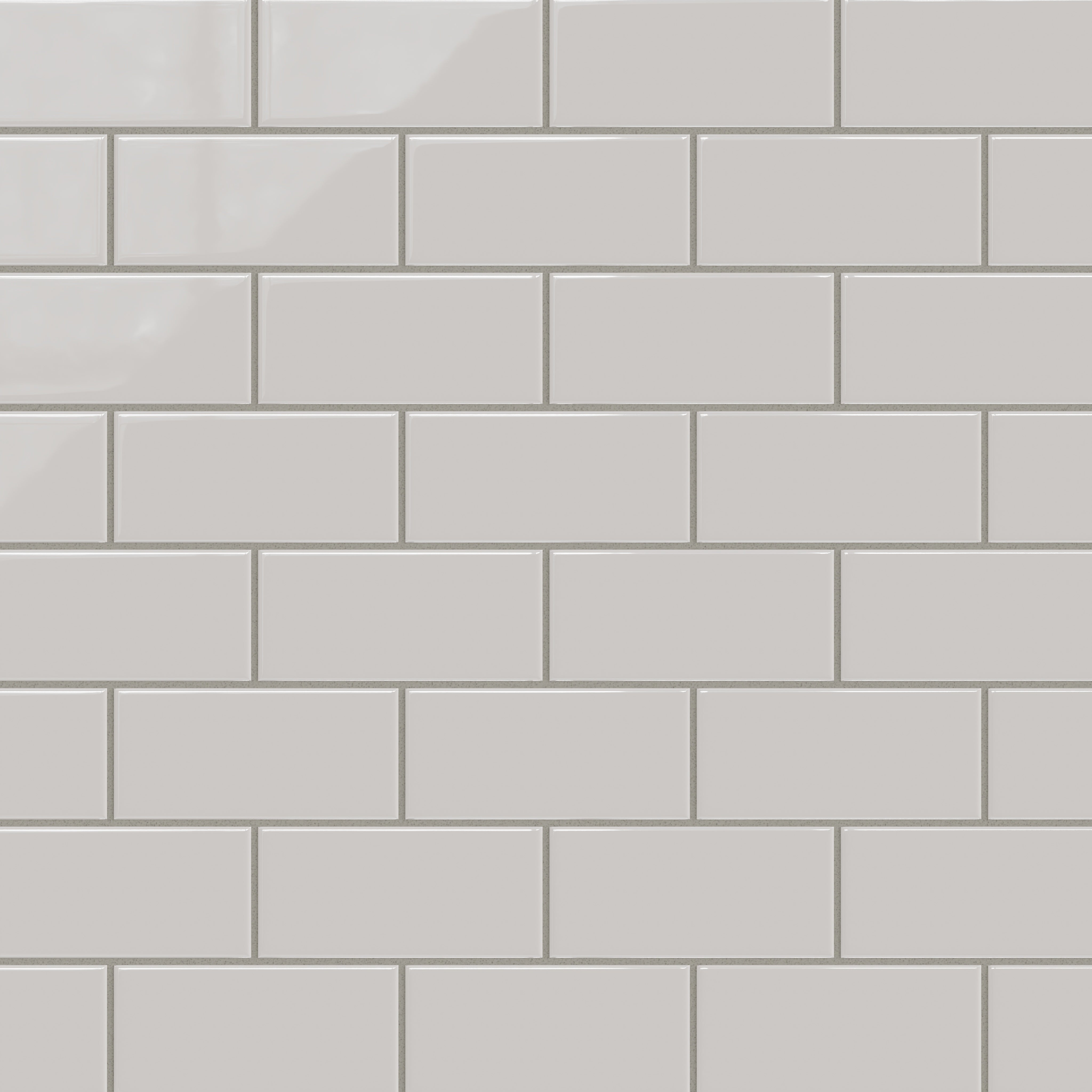 3x6 Natural Press Ceramic Tile in Titanium Grey Gloss