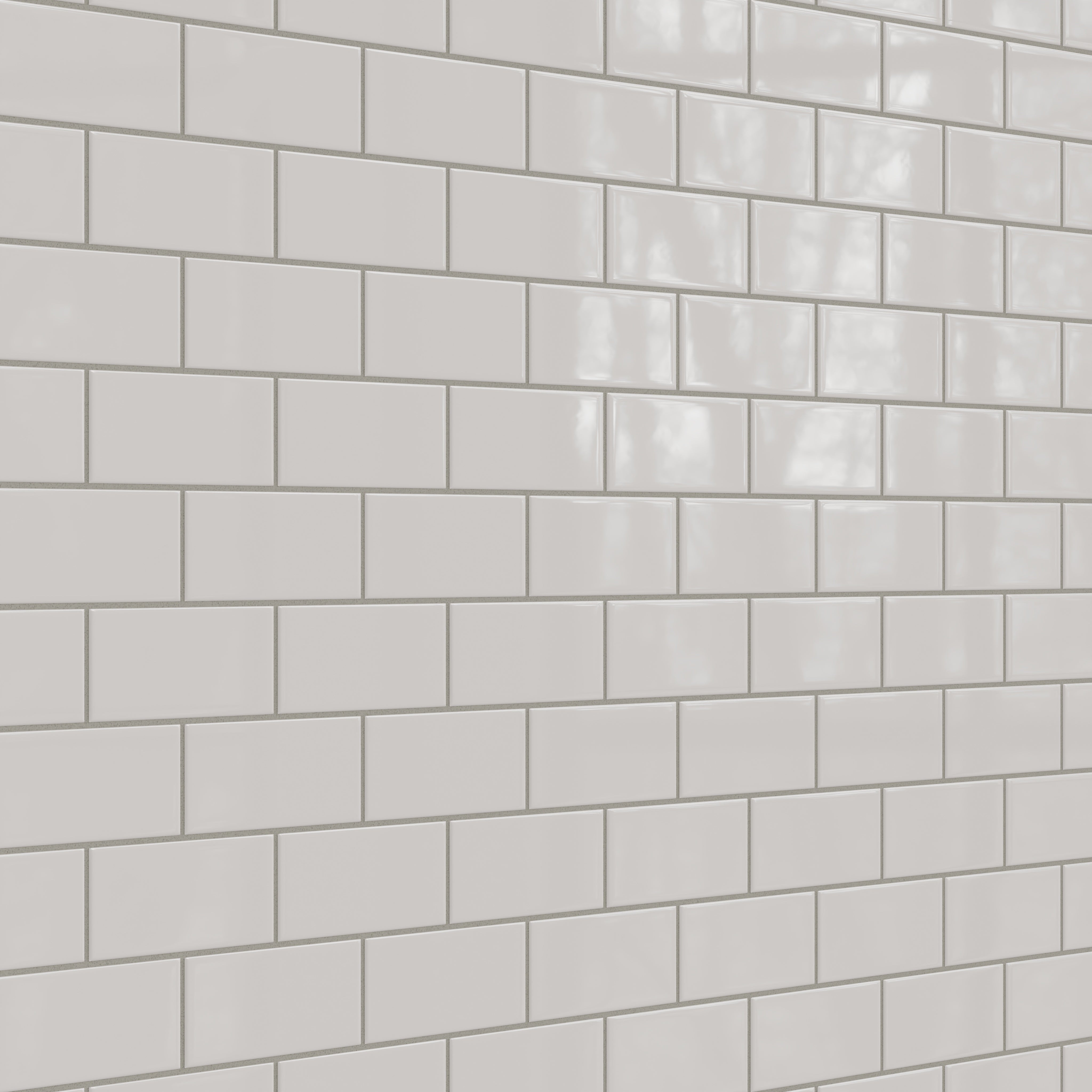 3x6 Natural Press Ceramic Tile in Titanium Grey Gloss