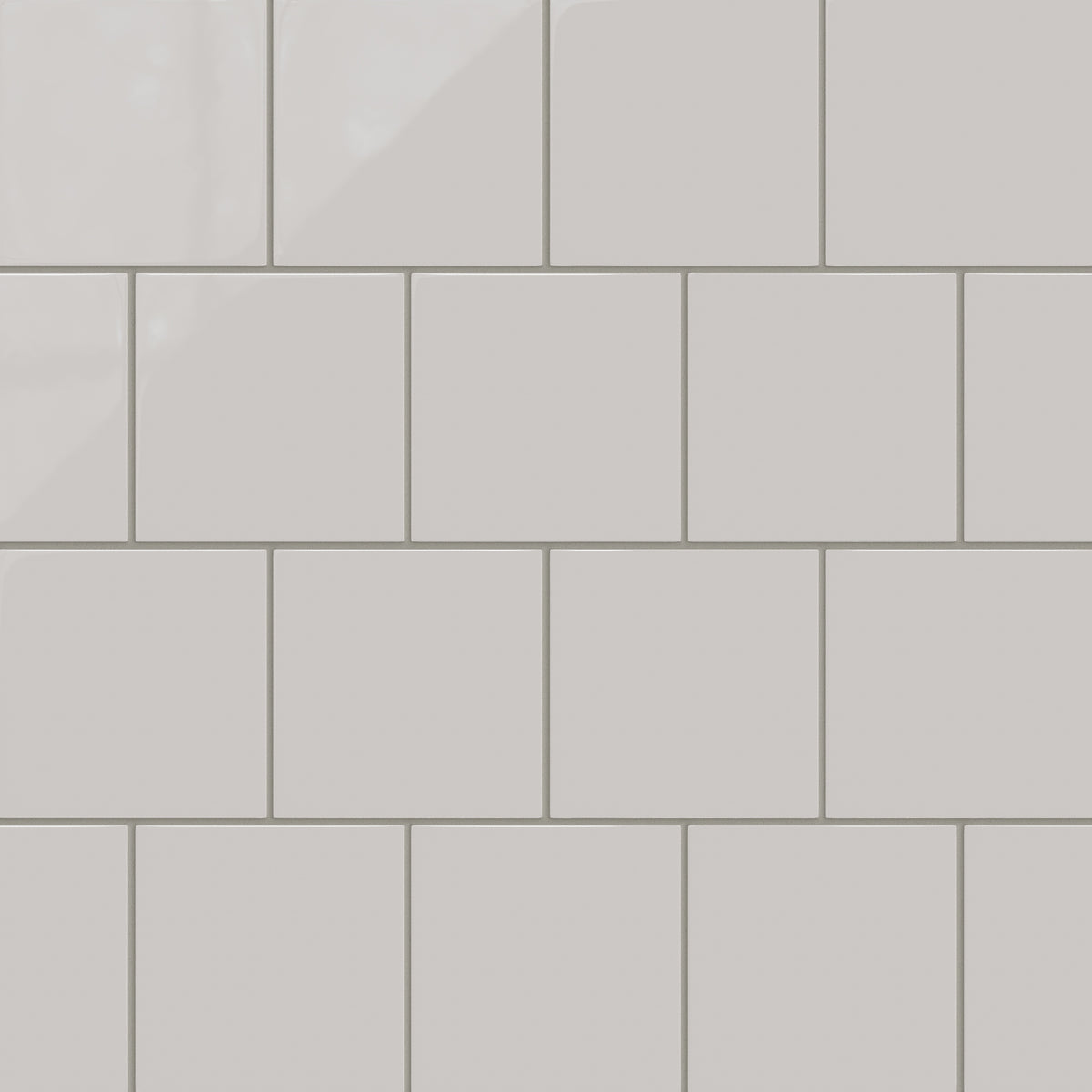 6x6 Natural Press Ceramic Tile in Titanium Grey Gloss