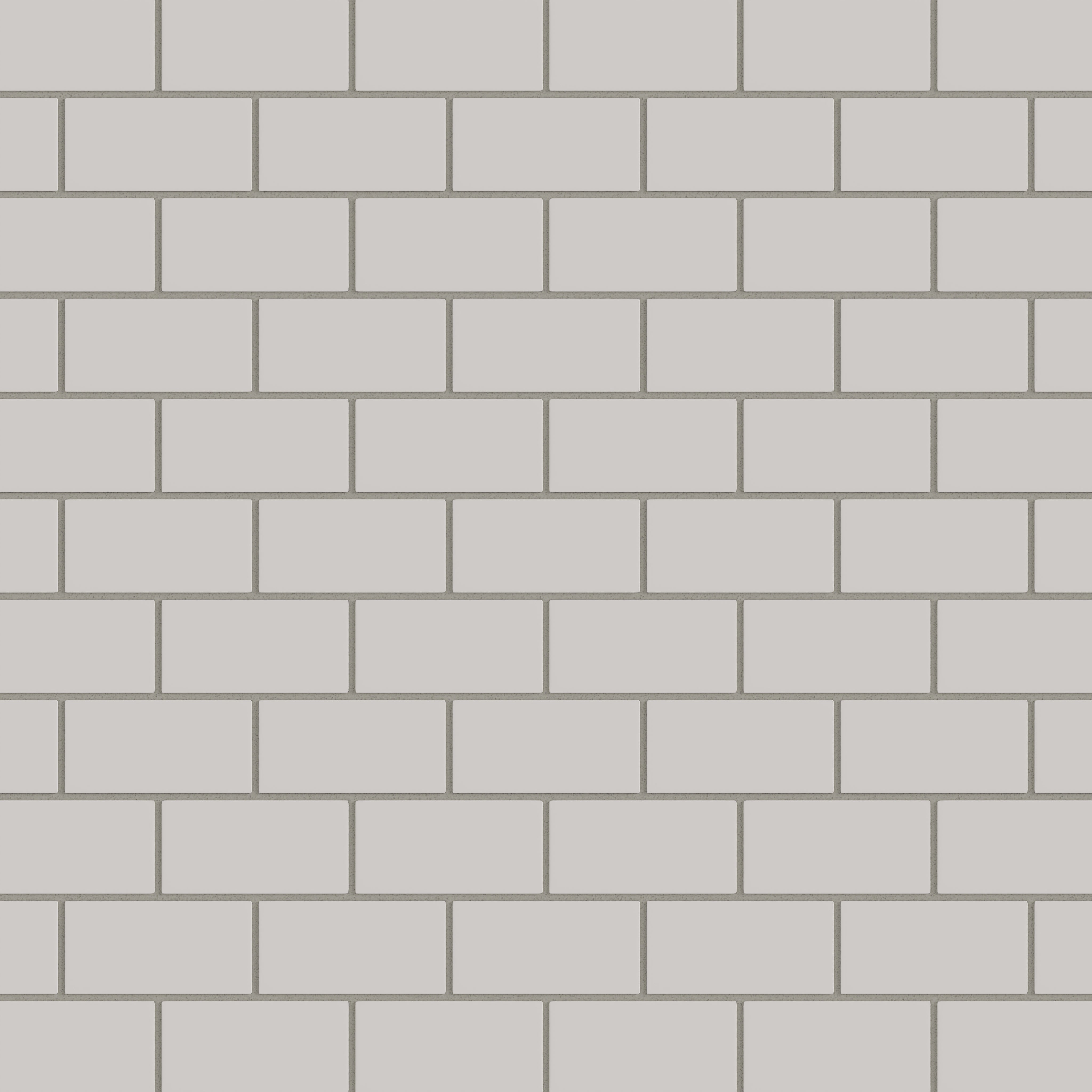 2x4 Half Offset Sheeted Natural Press Ceramic Mosaic Tile in Titanium Grey Matte