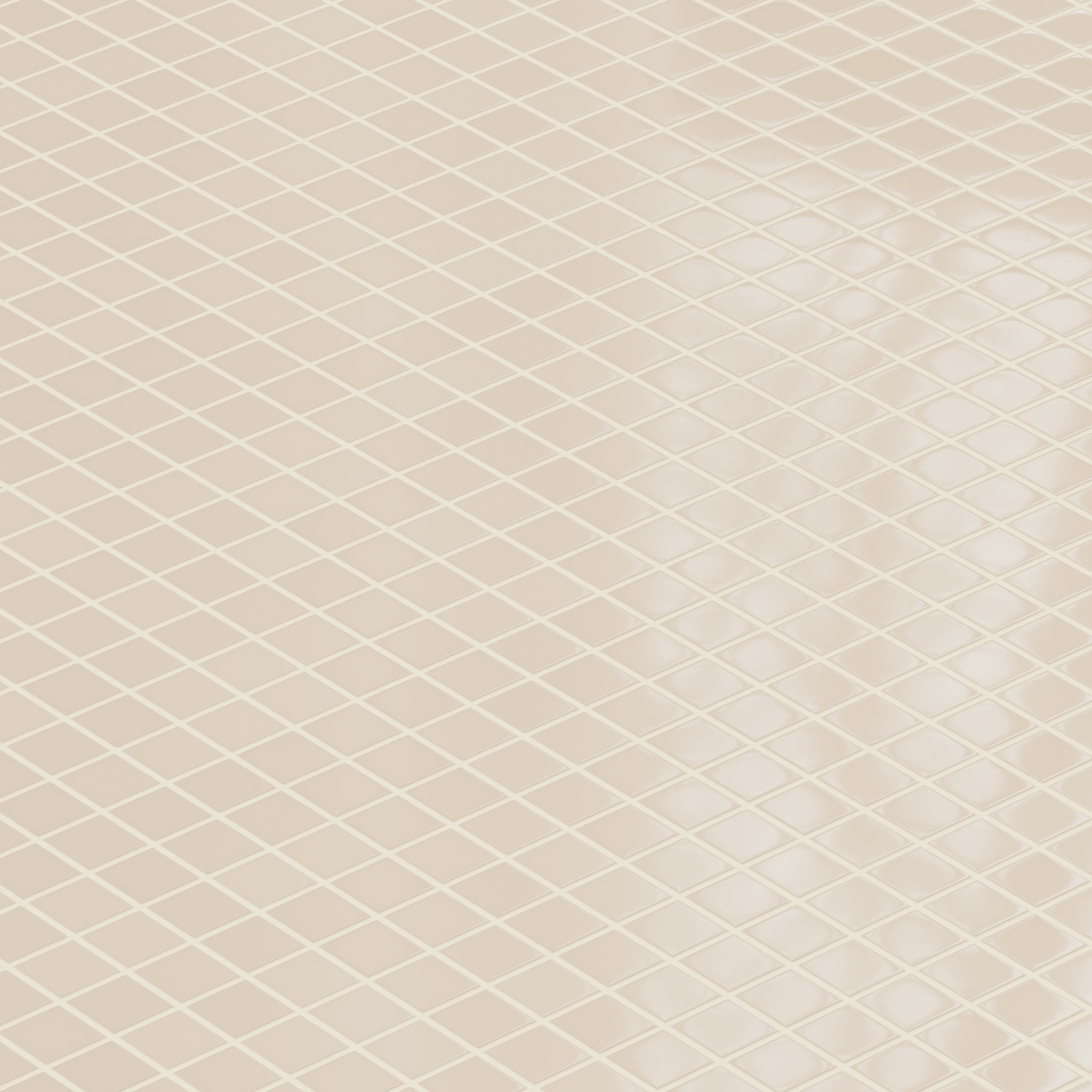 2x2 Straight Set Sheeted Original Ceramic Mosaic Tile in Tumbleweed Gloss