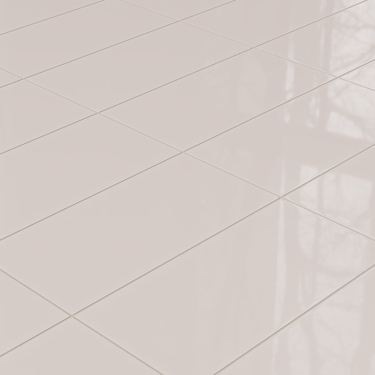 12x24 Natural Press Ceramic Tile in Tyrian Purple Gloss