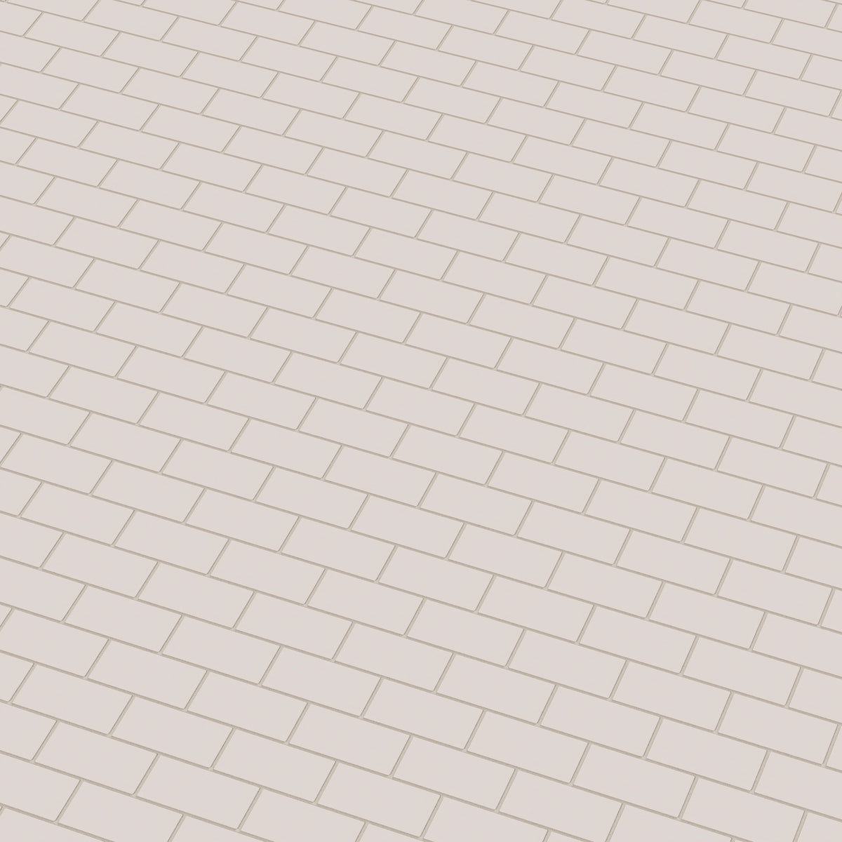 2x4 Half Offset Sheeted Natural Press Ceramic Mosaic Tile in Tyrian Purple Matte