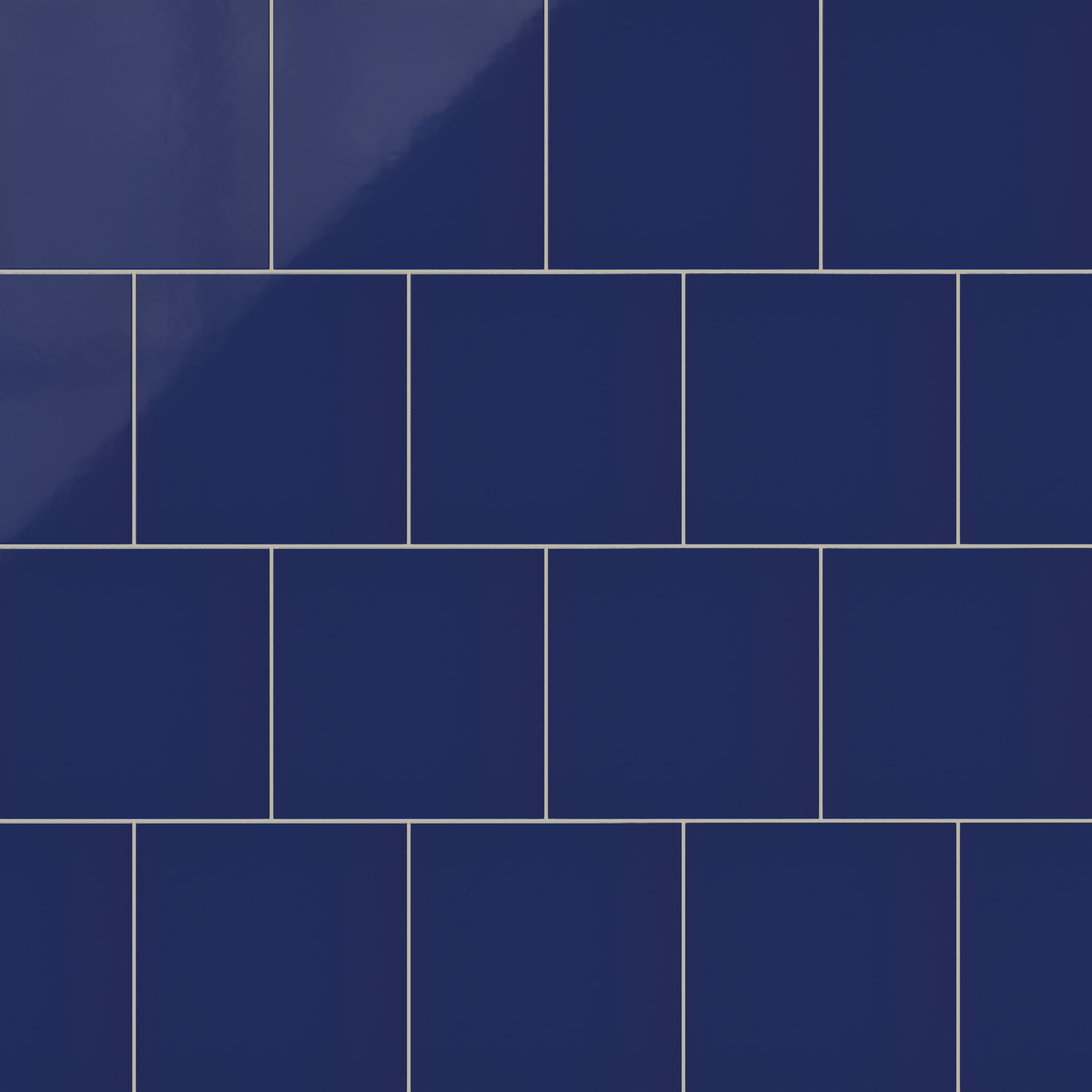 12x12 Natural Press Ceramic Tile in Ultramarine Gloss