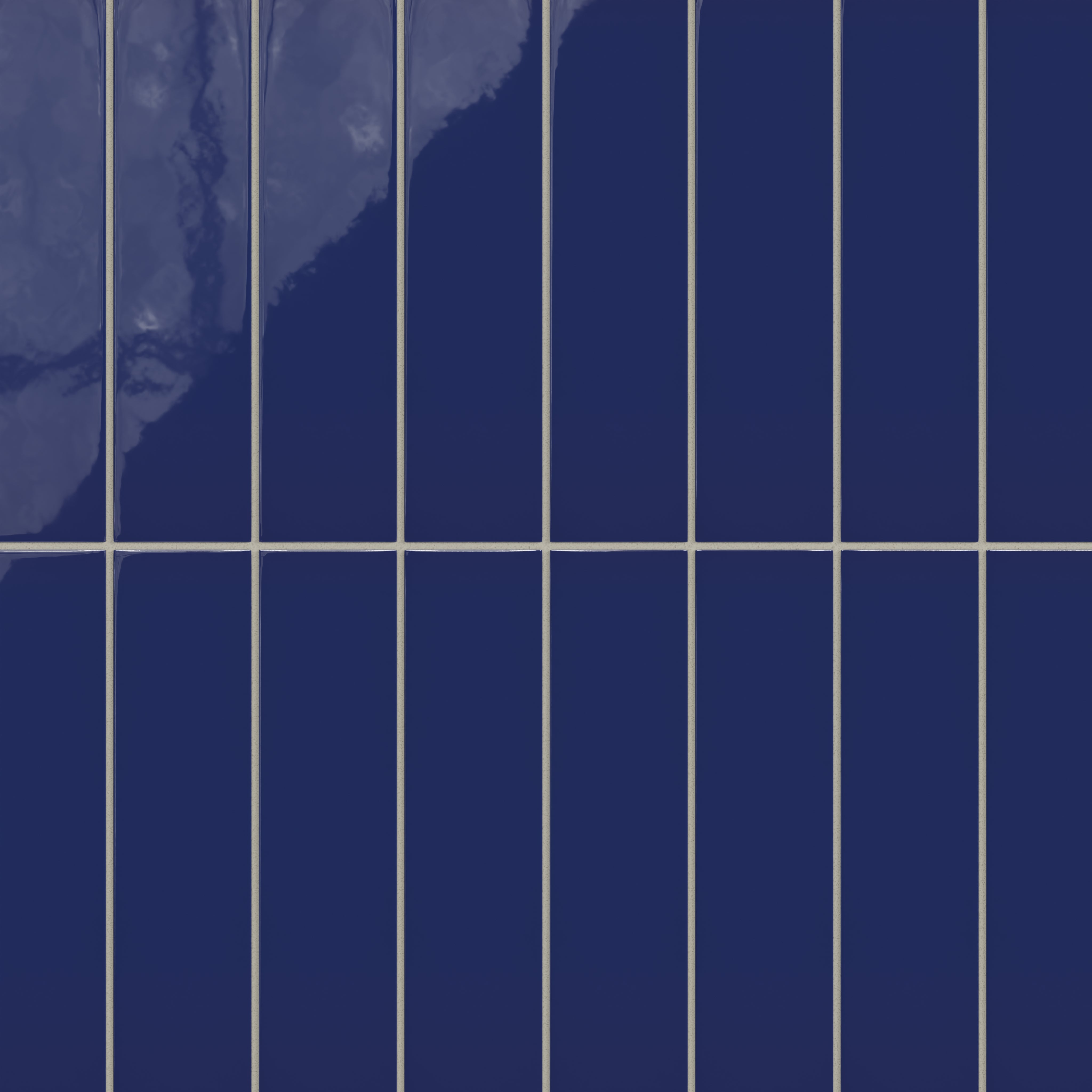 3x12 Natural Press Ceramic Tile in Ultramarine Gloss