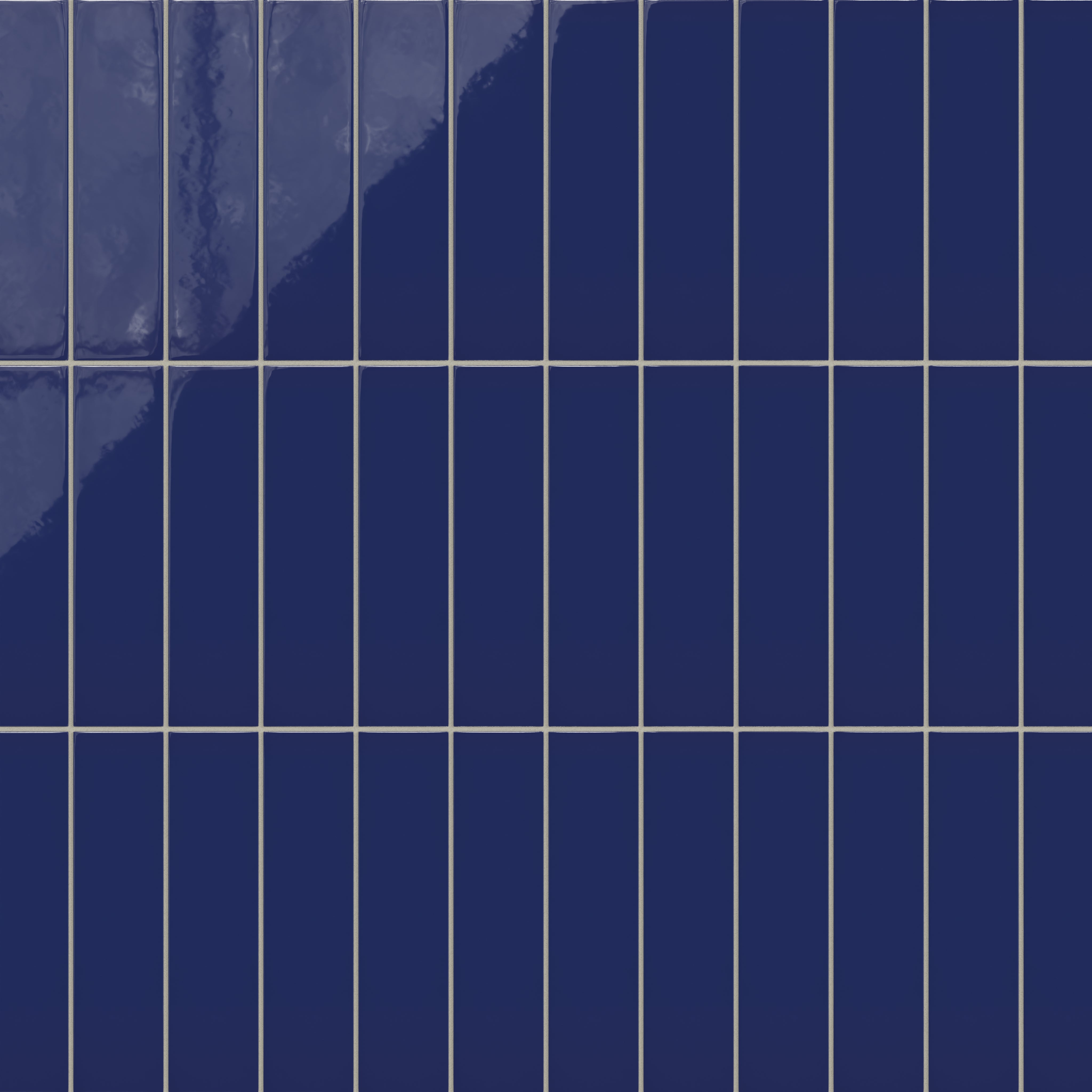3x12 Natural Press Ceramic Tile in Ultramarine Gloss