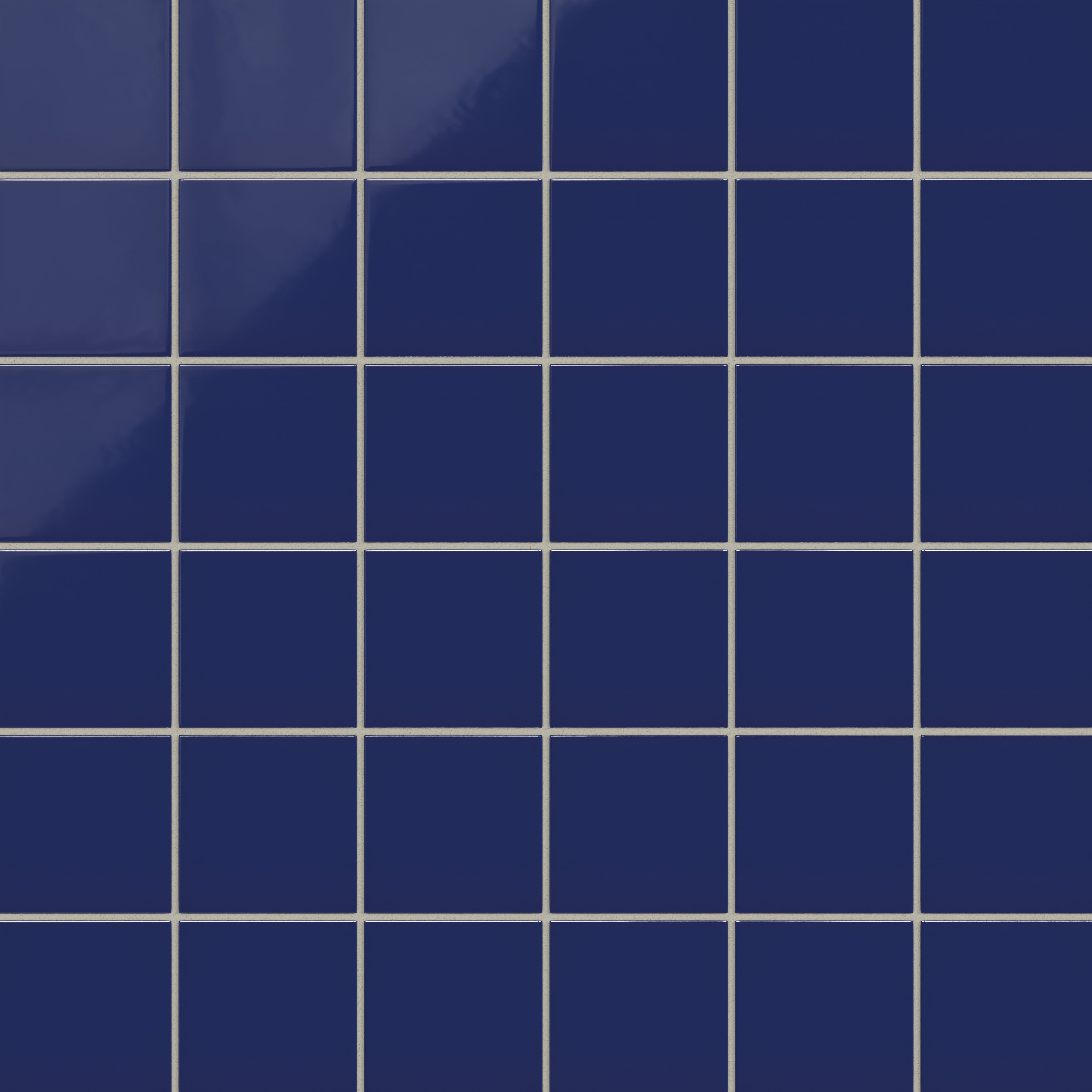 4x4 Natural Press Ceramic Tile in Ultramarine Gloss