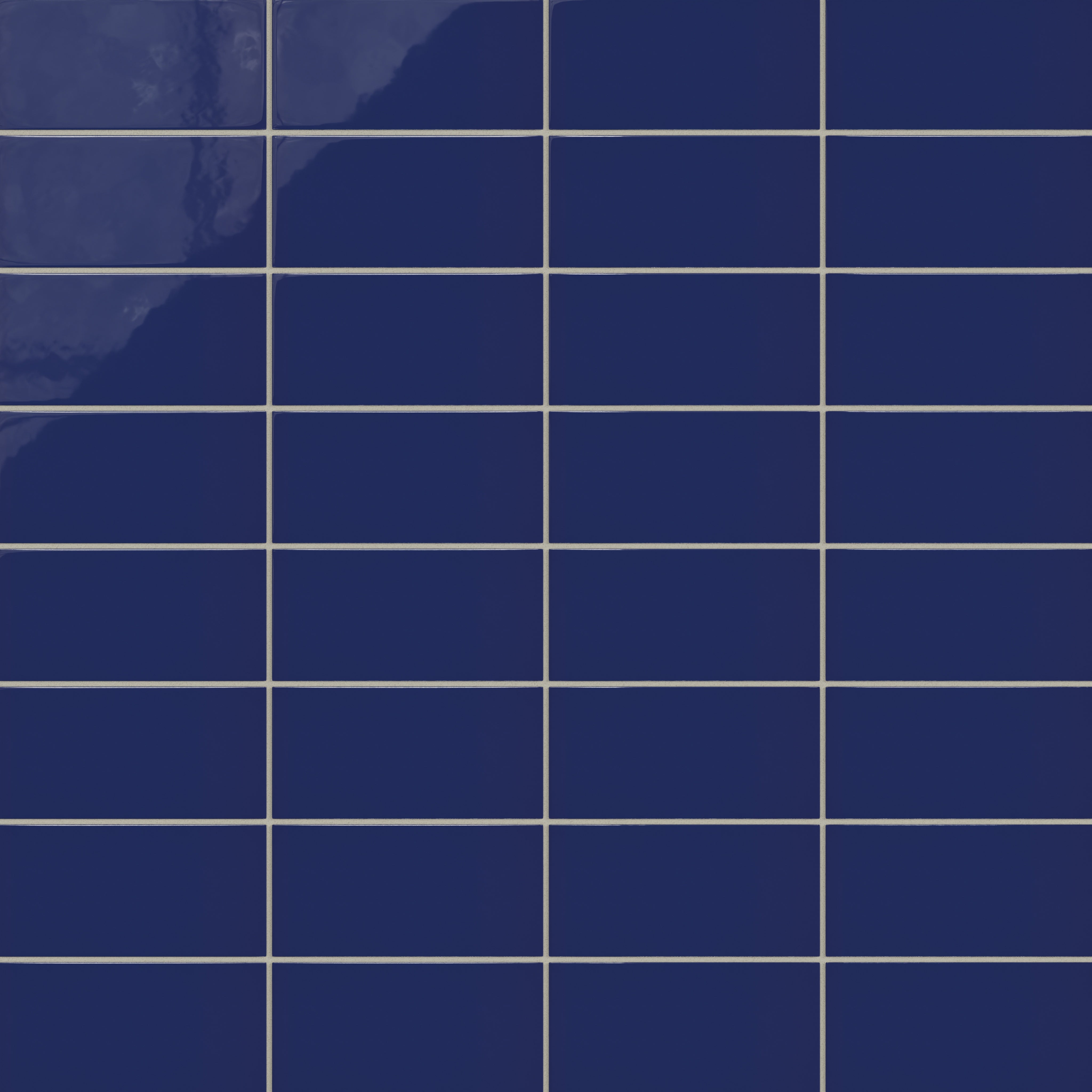 4x8 Natural Press Ceramic Tile in Ultramarine Gloss