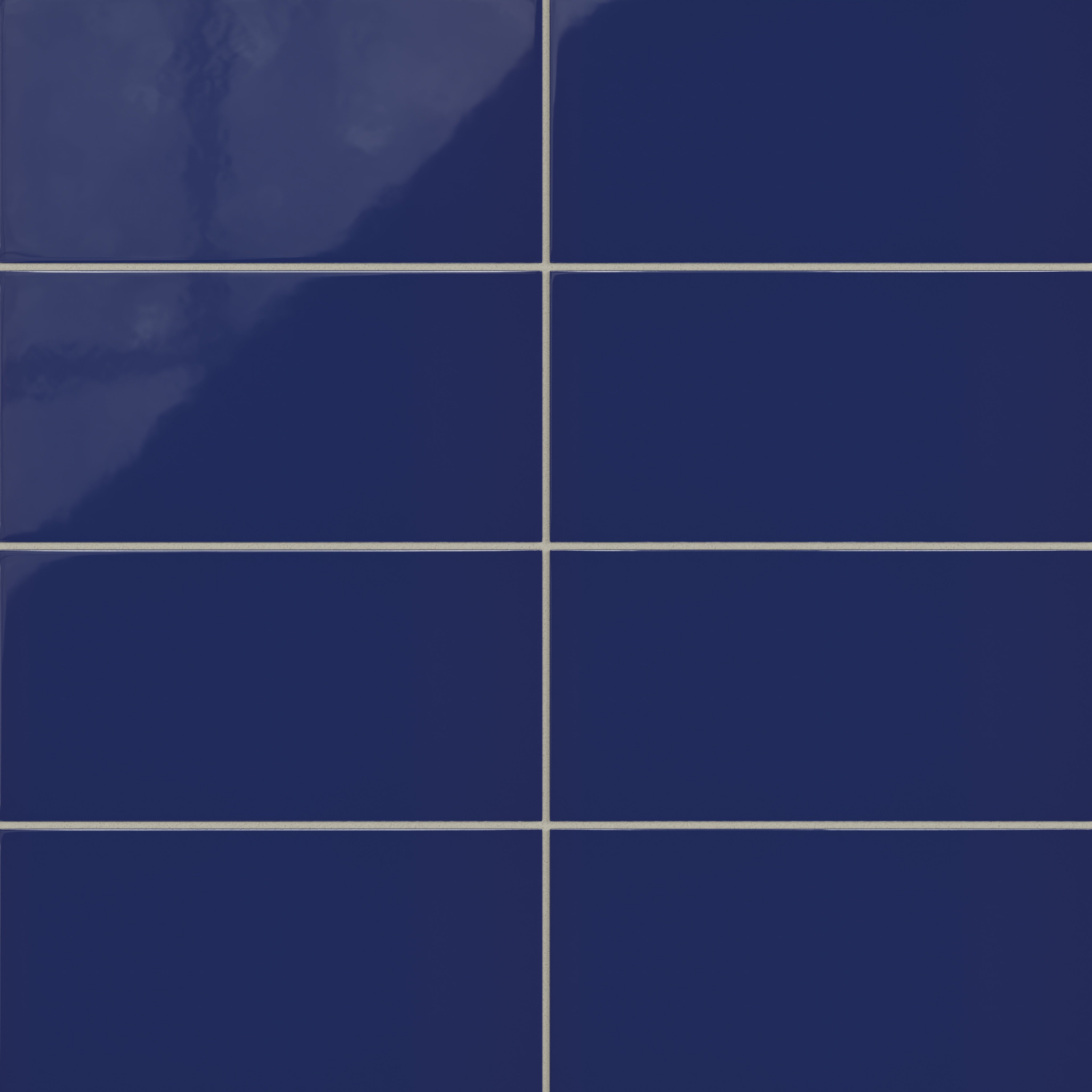 6x12 Natural Press Ceramic Tile in Ultramarine Gloss