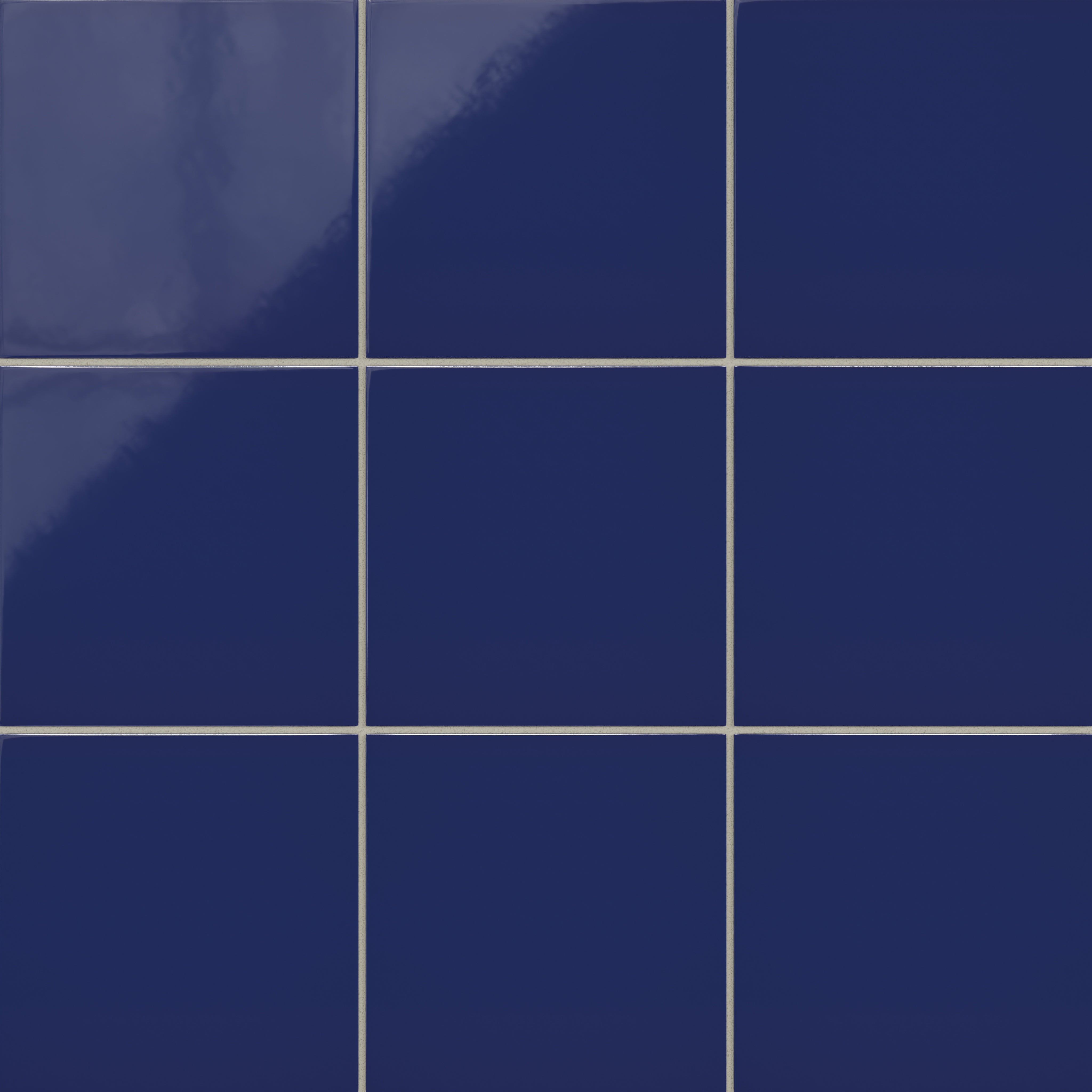 8x8 Natural Press Ceramic Tile in Ultramarine Gloss