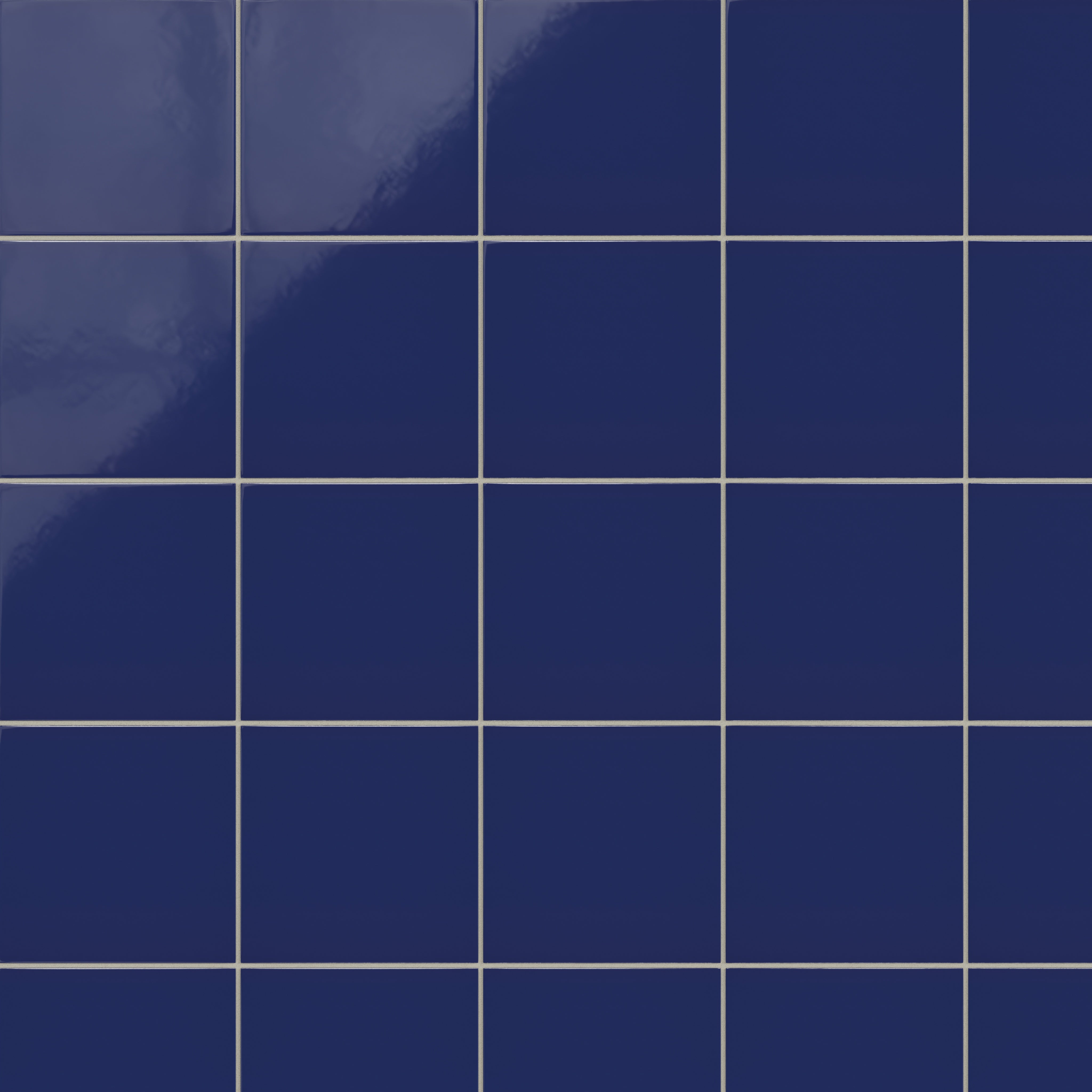 8x8 Natural Press Ceramic Tile in Ultramarine Gloss