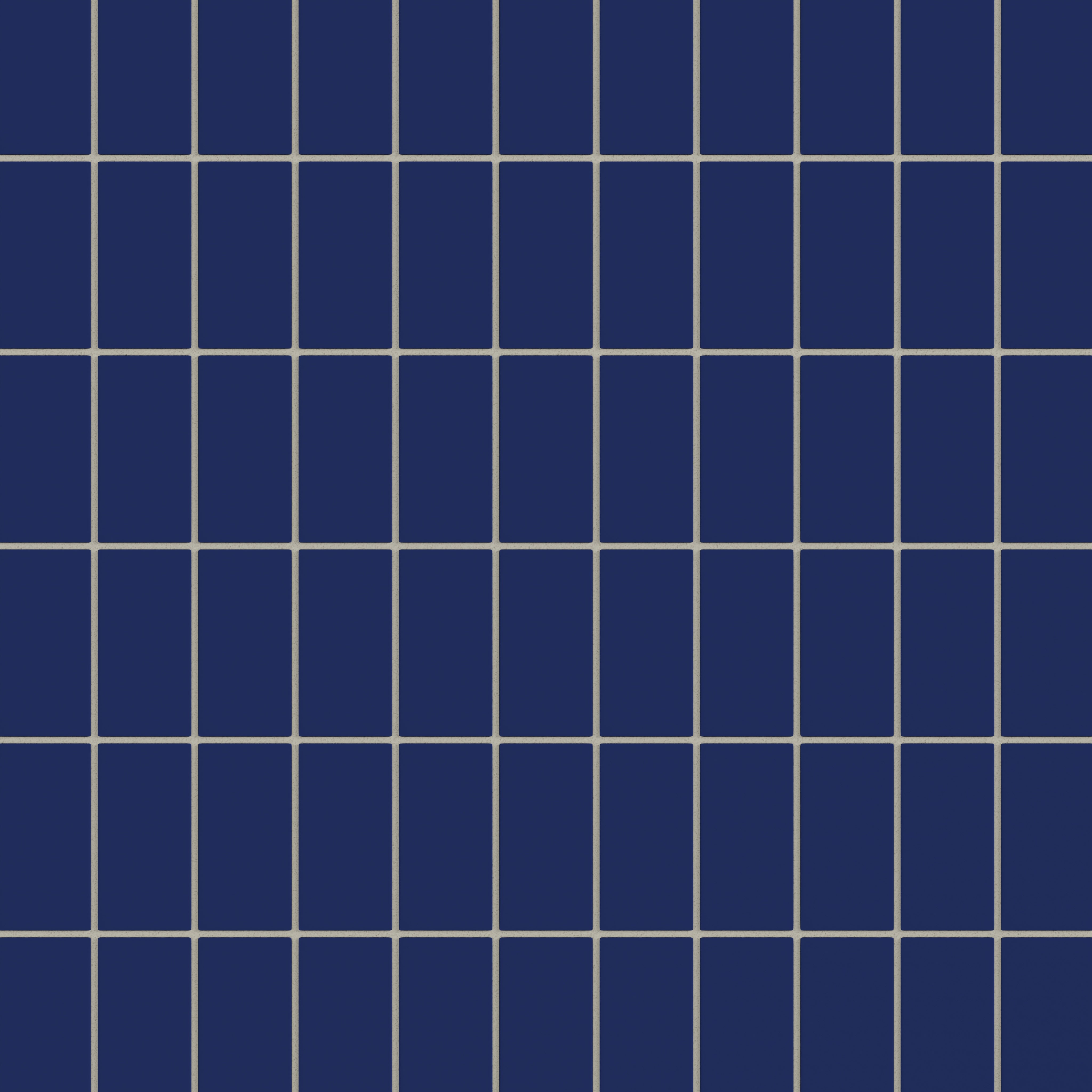 2x4 Straight Set Sheeted Natural Press Ceramic Mosaic Tile in Ultramarine Matte