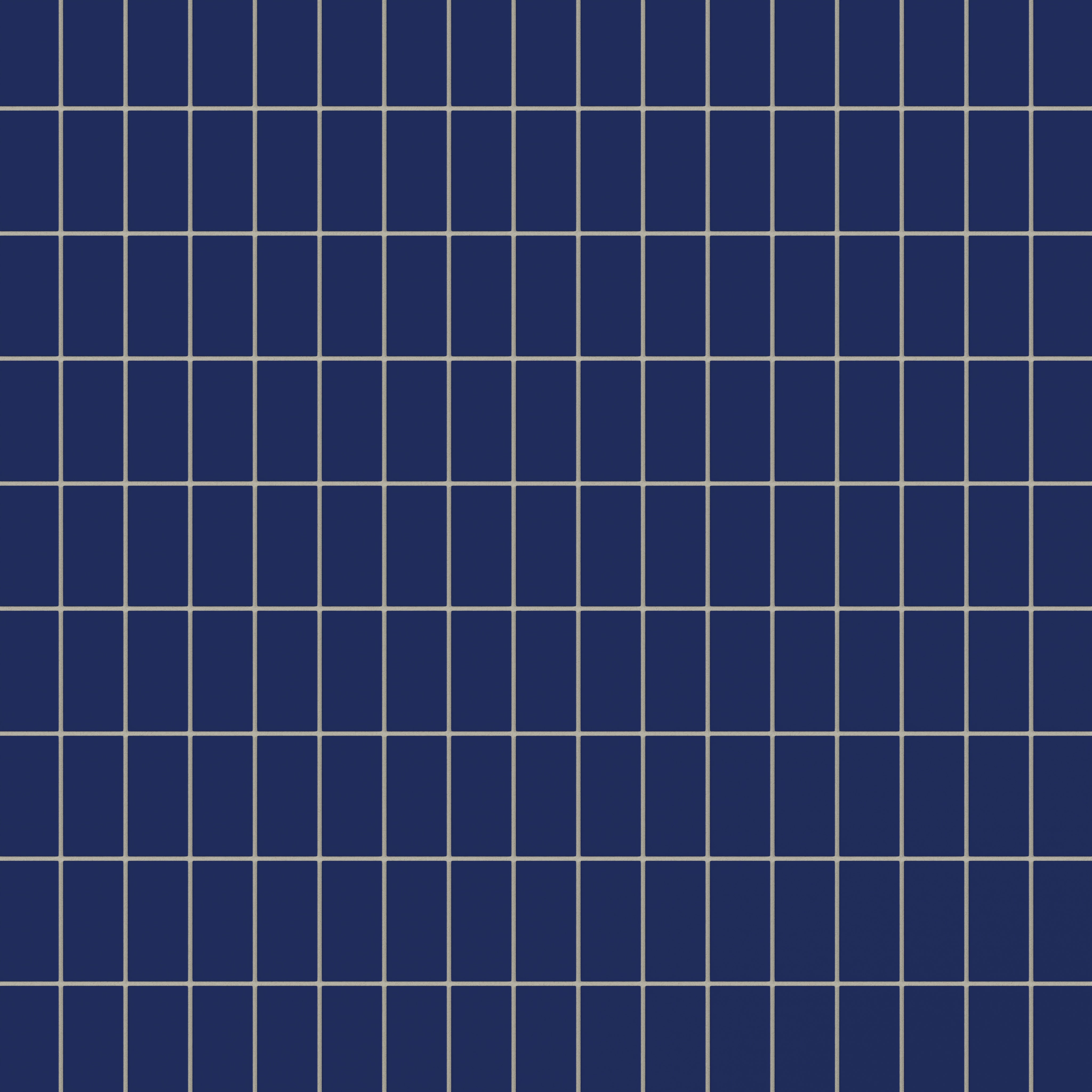 2x4 Straight Set Sheeted Natural Press Ceramic Mosaic Tile in Ultramarine Matte