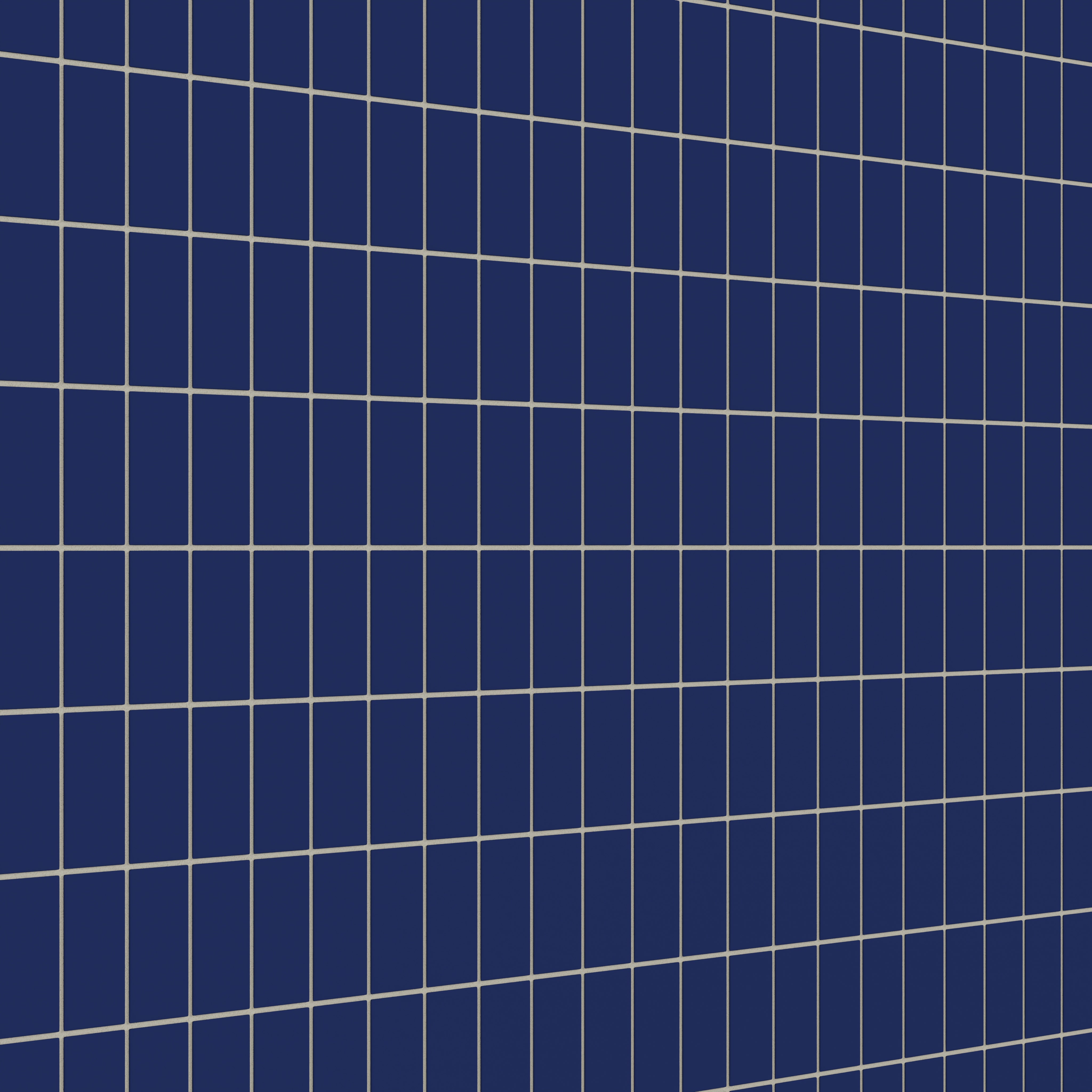 2x4 Straight Set Sheeted Natural Press Ceramic Mosaic Tile in Ultramarine Matte