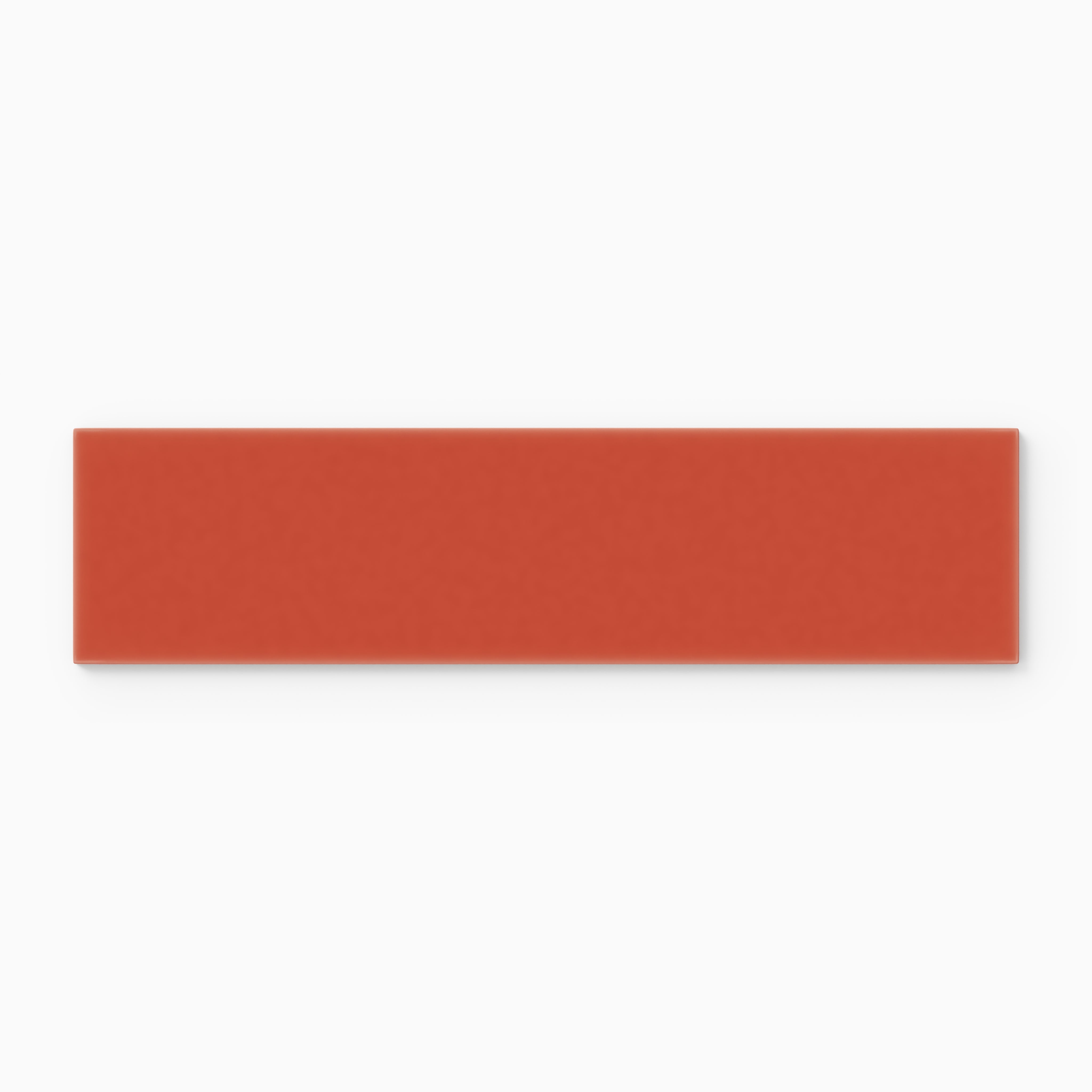 3x12 Natural Press Ceramic Tile in Vermillion Matte