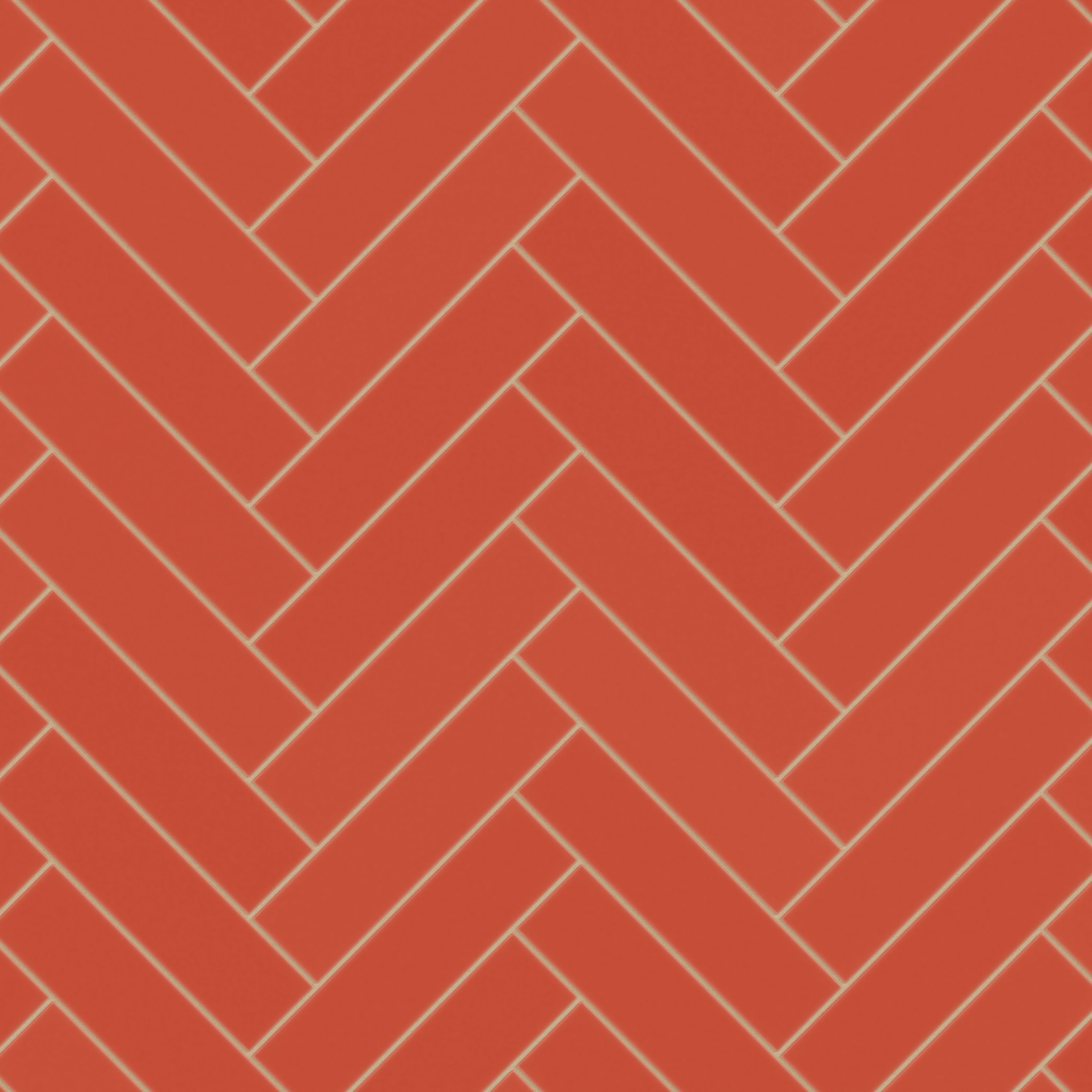 3x12 Natural Press Ceramic Tile in Vermillion Matte