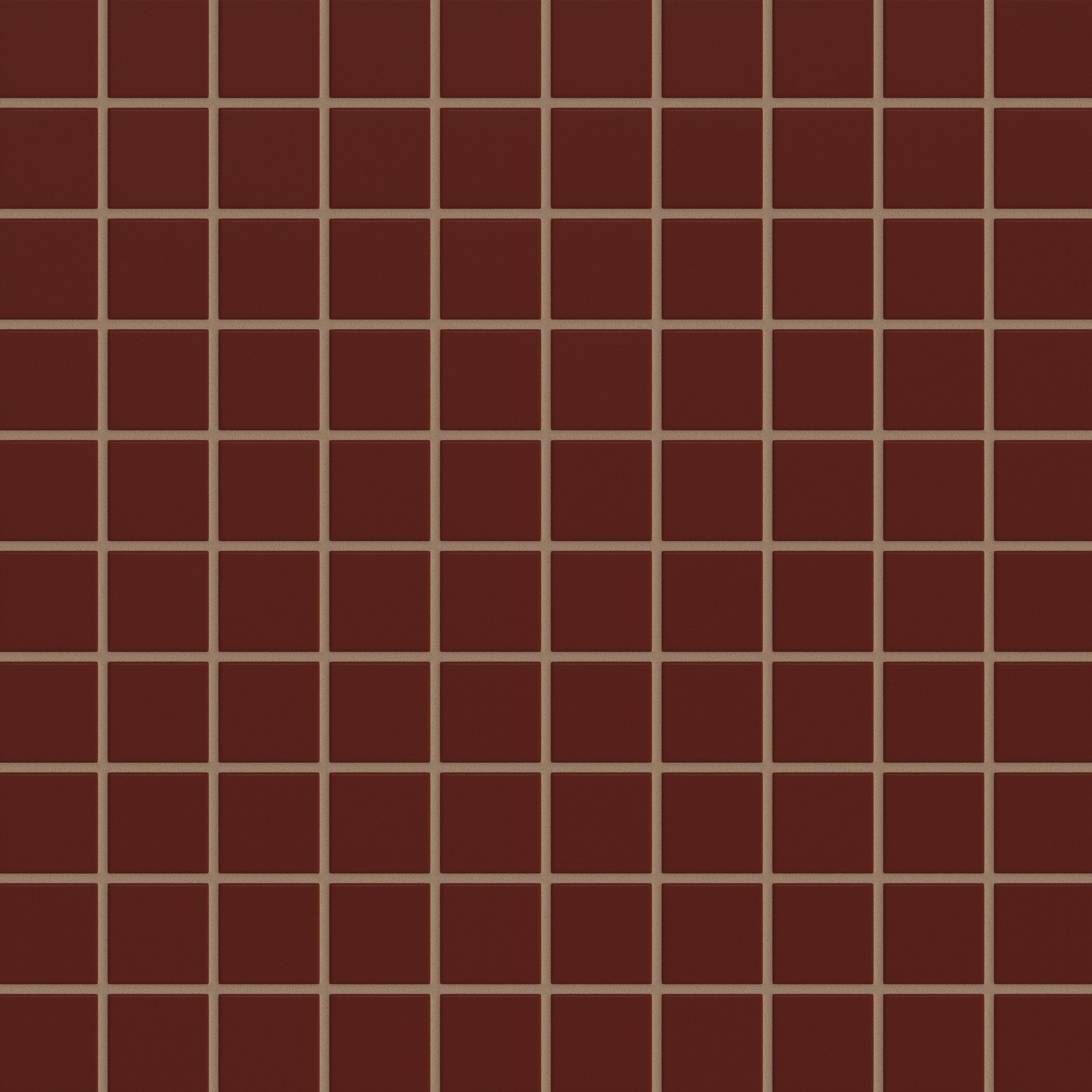 2x2 Straight Set Sheeted Original Ceramic Mosaic Tile in Vintage Leather Matte