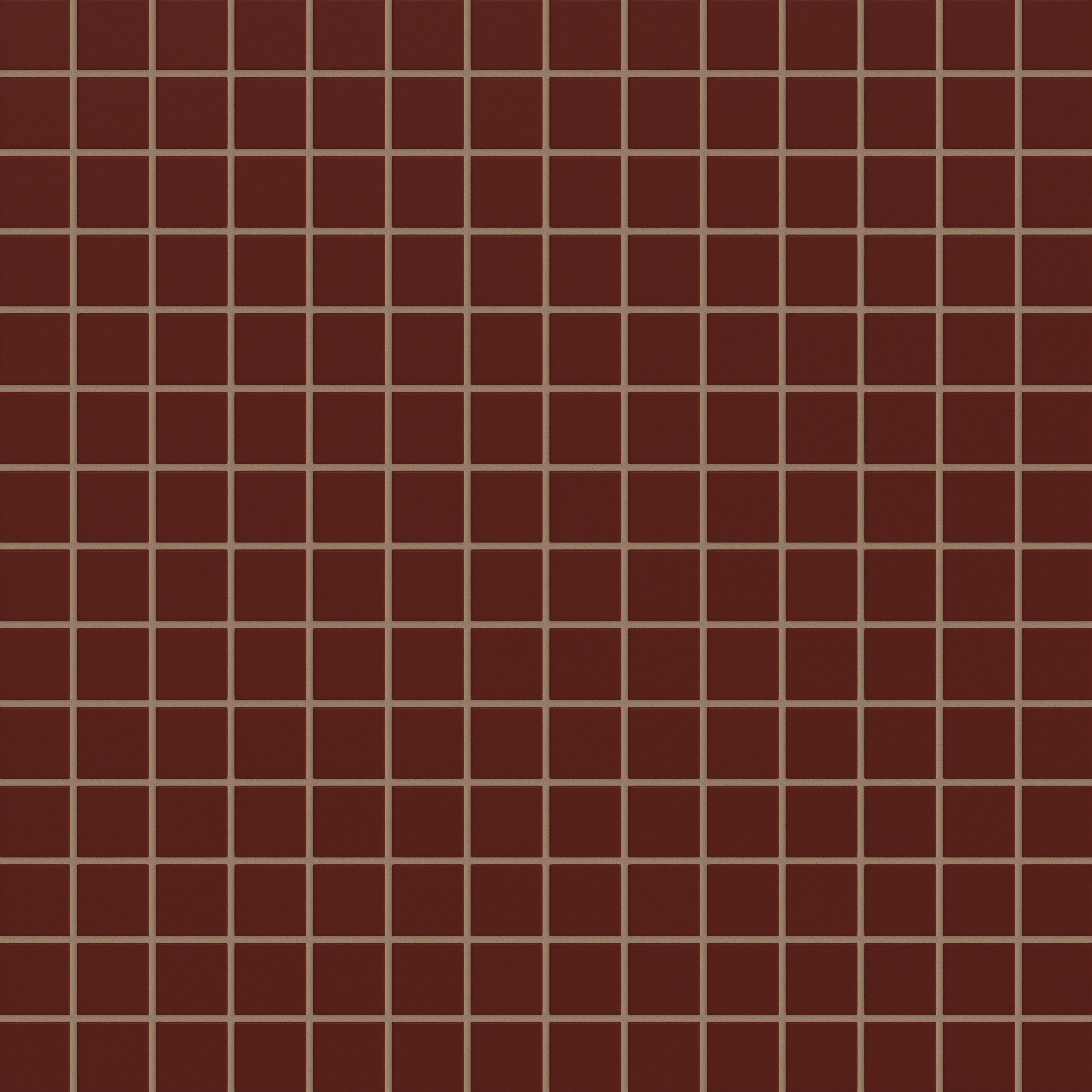 2x2 Straight Set Sheeted Original Ceramic Mosaic Tile in Vintage Leather Matte