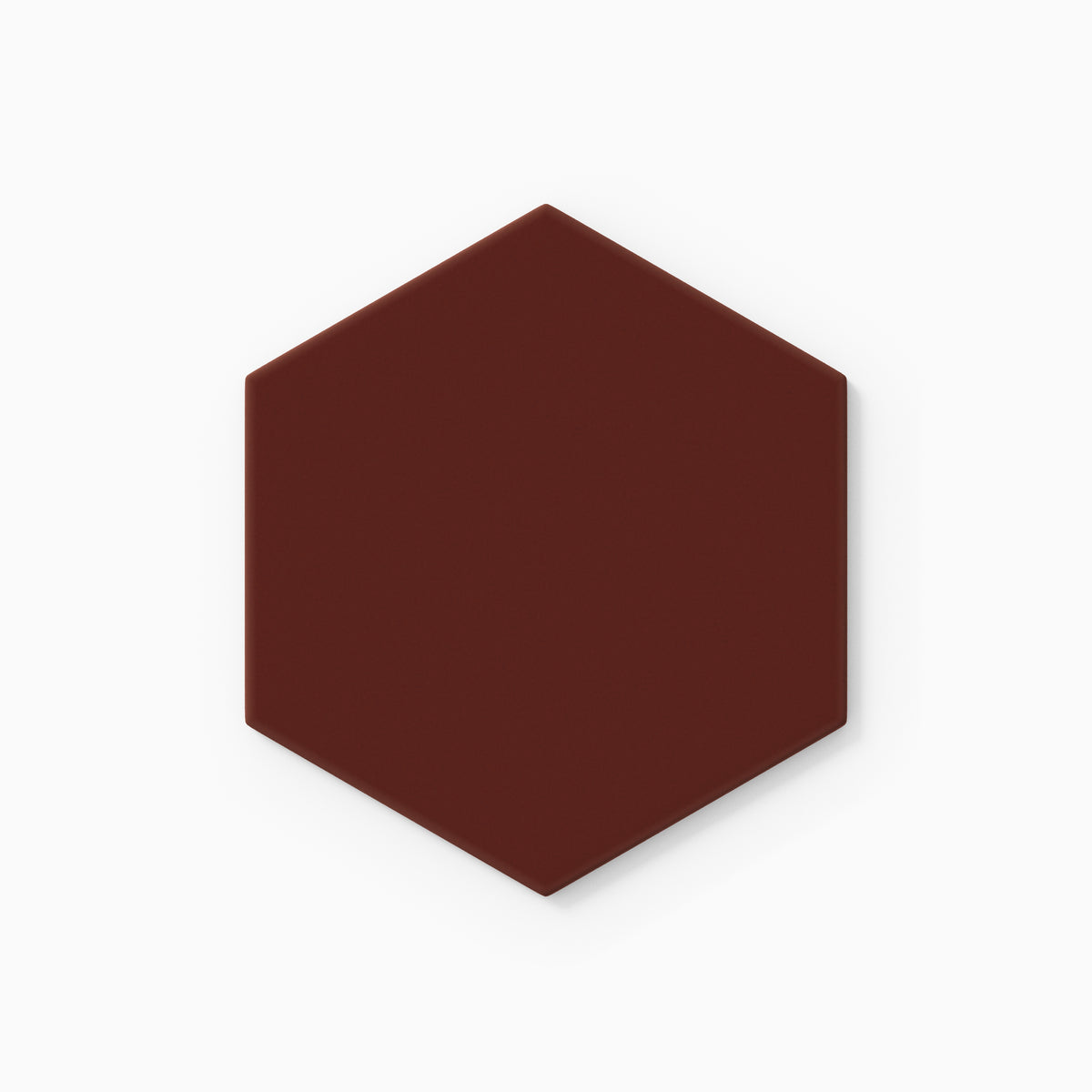 6" Hexagon Original Ceramic Tile in Vintage Leather Matte