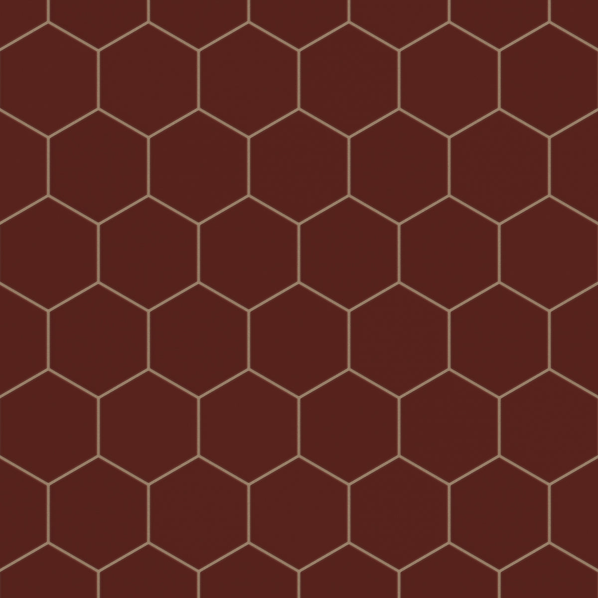 6" Hexagon Original Ceramic Tile in Vintage Leather Matte