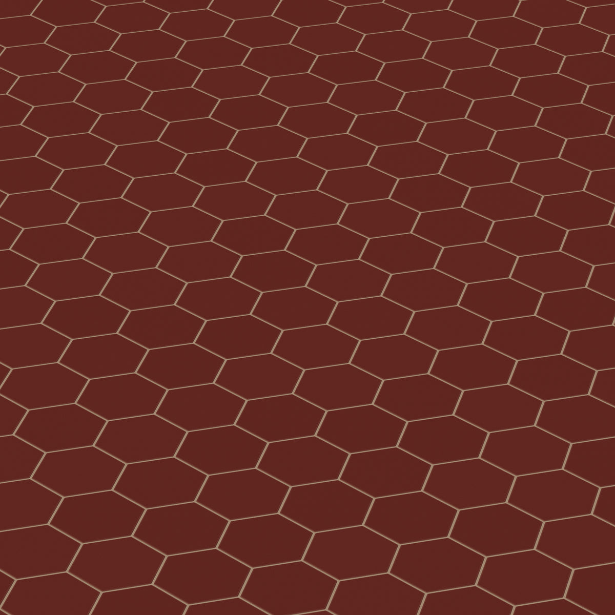 6" Hexagon Original Ceramic Tile in Vintage Leather Matte
