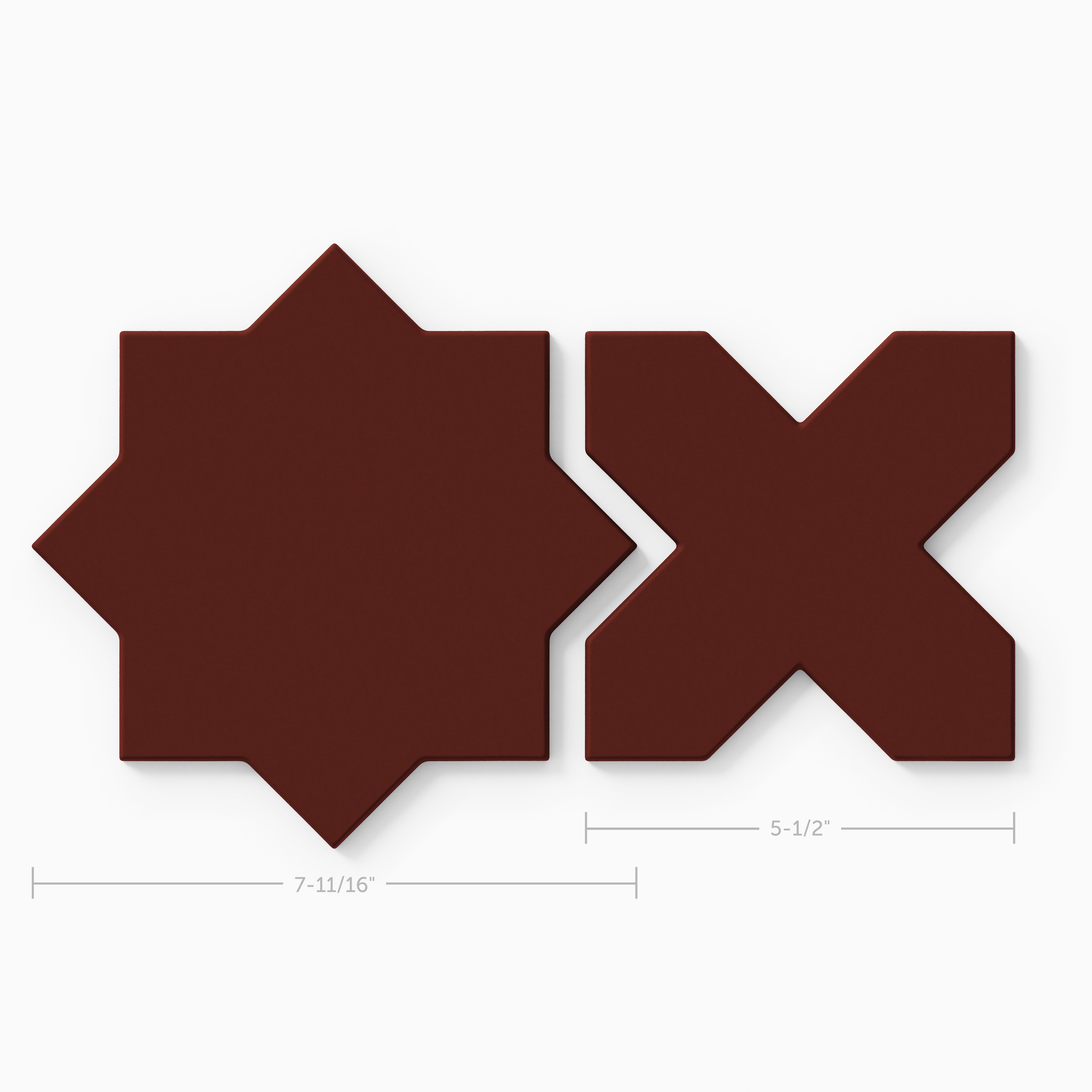 Star & Cross Original Ceramic Tile in Vintage Leather Matte