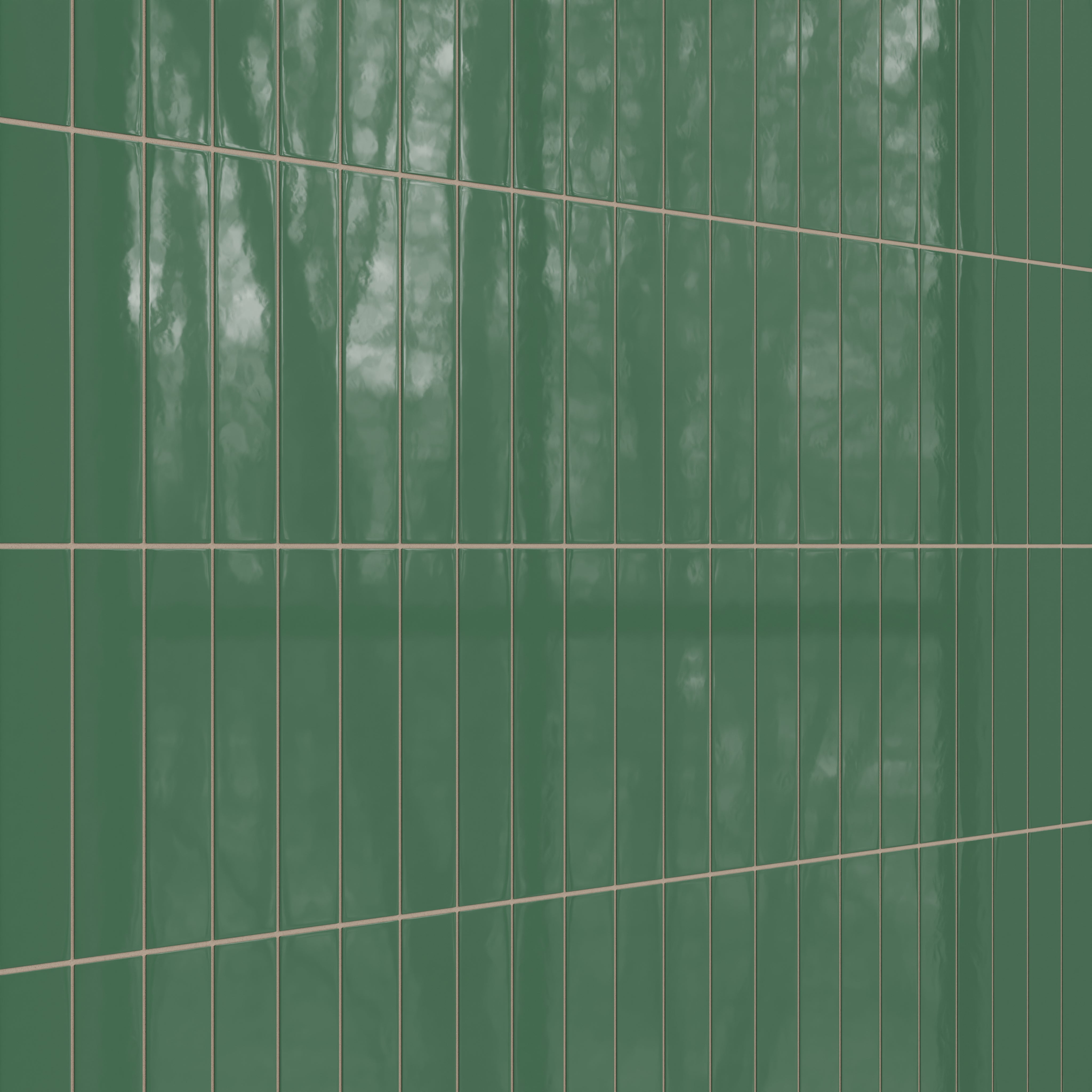 3x12 Natural Press Ceramic Tile in Viridian Gloss