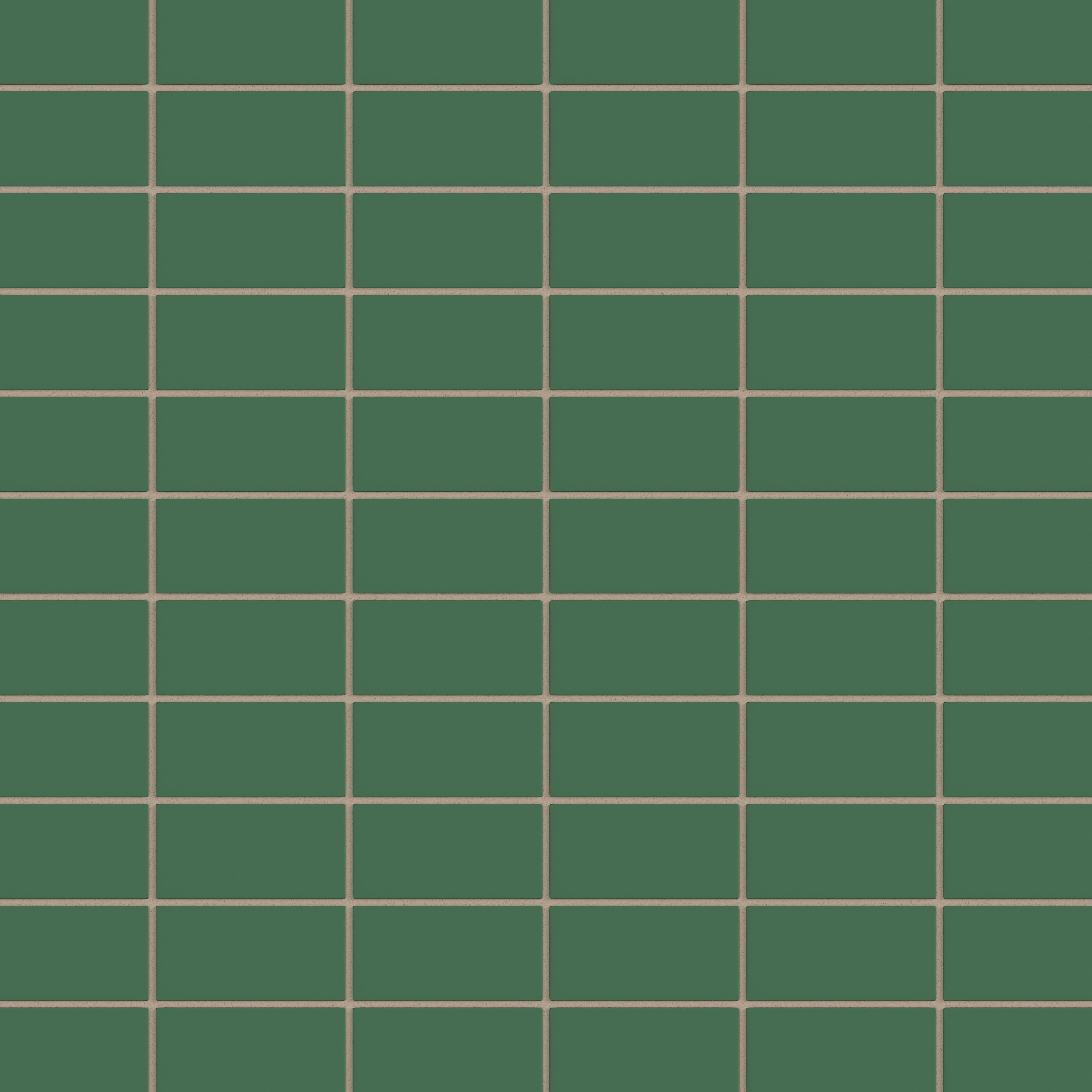 2x4 Straight Set Sheeted Natural Press Ceramic Mosaic Tile in Viridian Matte