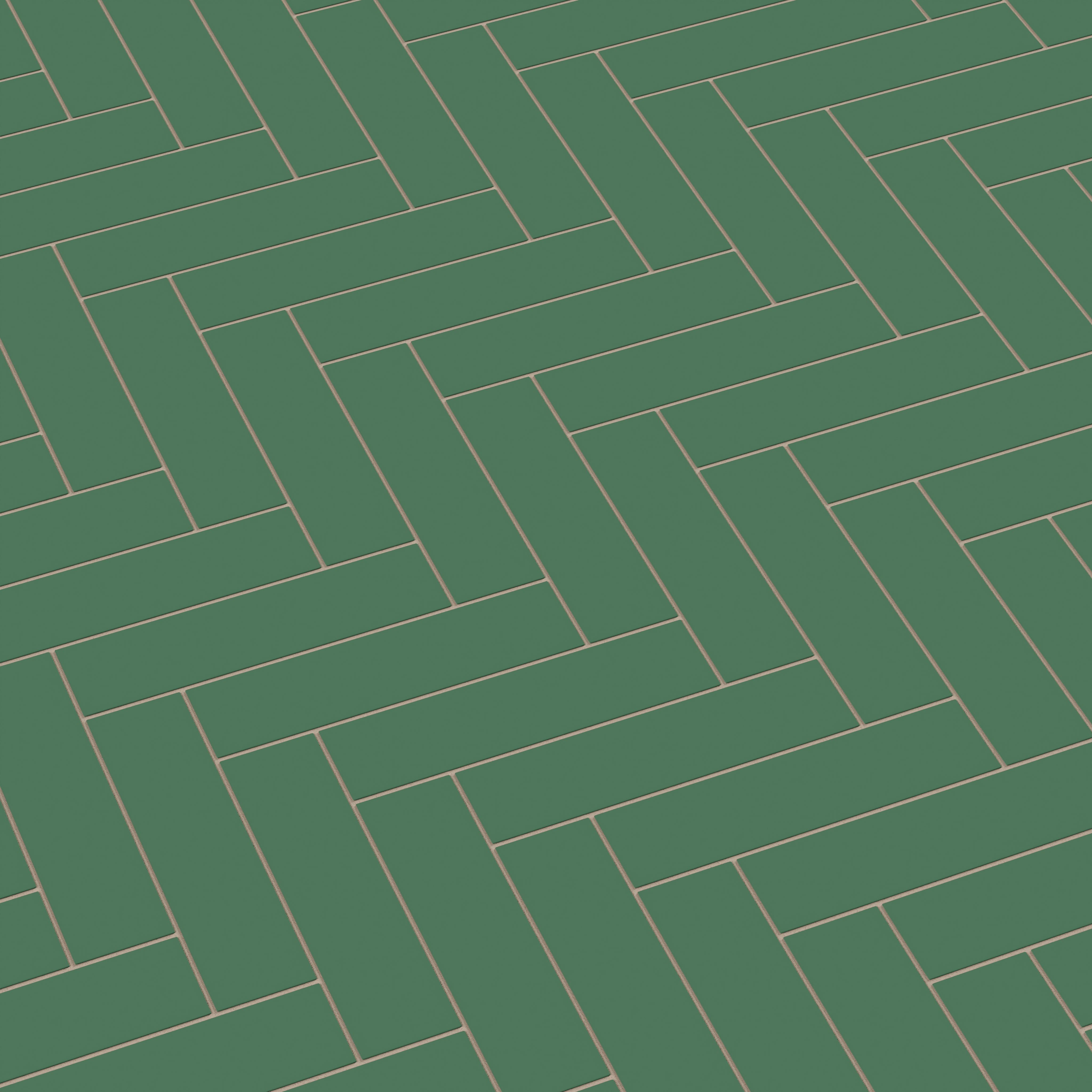 3x12 Natural Press Ceramic Tile in Viridian Matte