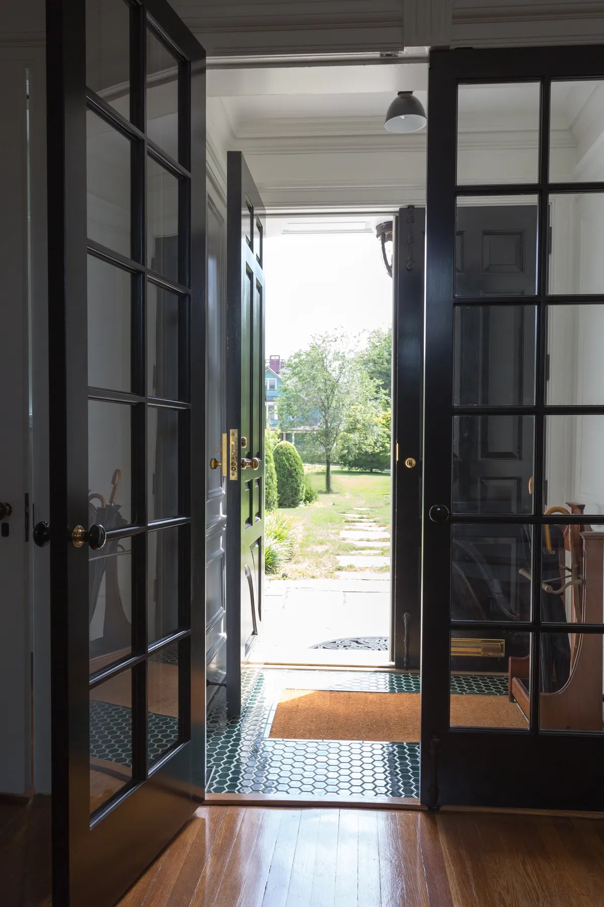 2018 q1 image high resolution residential foyer 2 inch hexagon venetian green Professional photo site Mowery Marsh Architects LLC Blackstock Photography fc 176712 2 evergreen