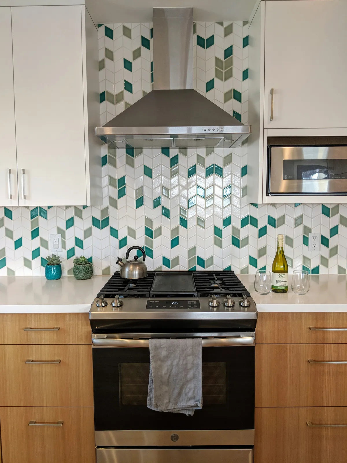 2018 Q3 Residential Kitchen Backsplash Ceramic Mosaic Diamond Stitch Knit Blend Random Sheeting White Gloss 70 Celadon 15 Emerald 15 Fc235792 1C