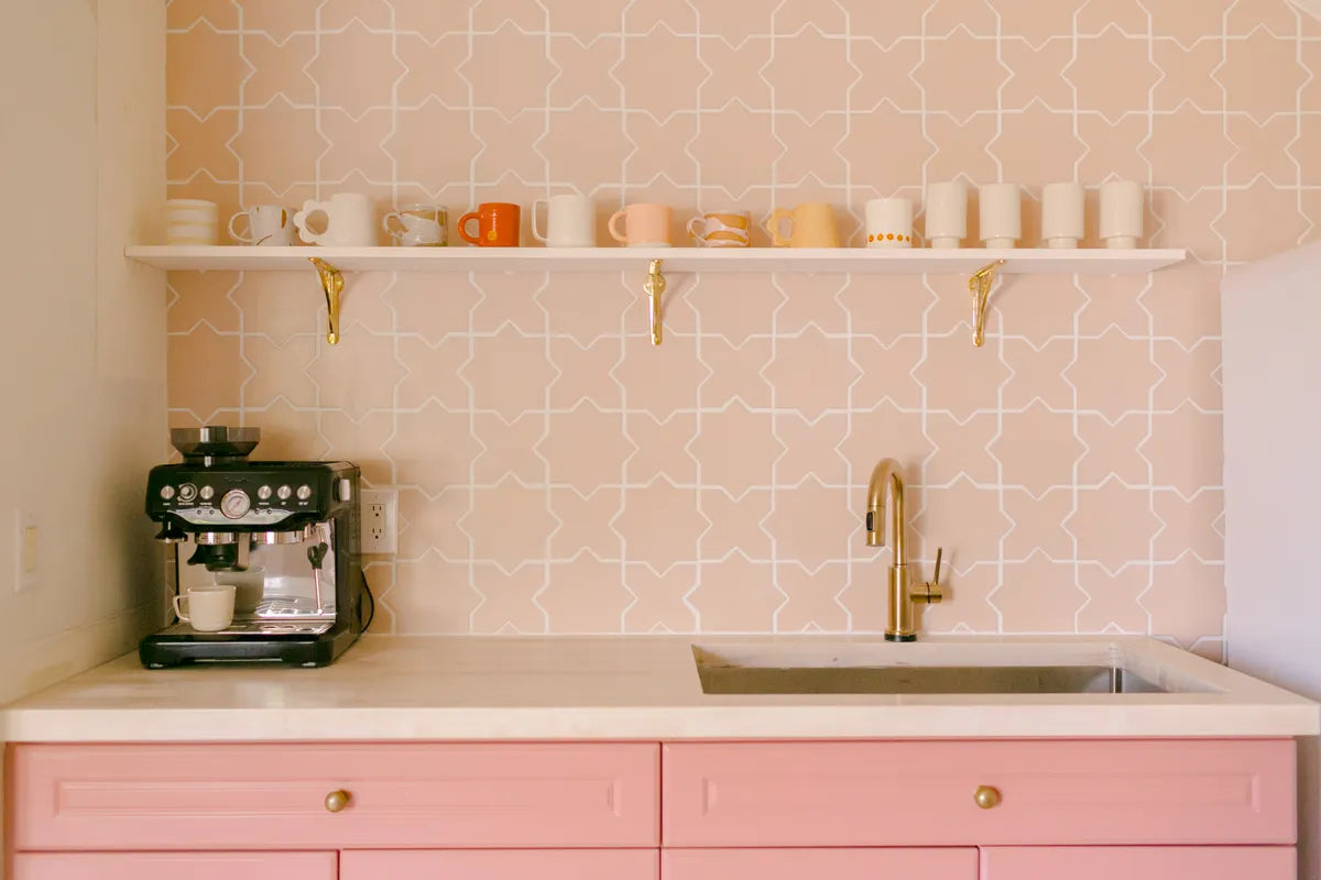 2020 Img Hi Res Rights Residential Influencer Elsie Larson A Beautiful Mess Kitchen Bar Office Backsplash Tile Star Cross Large Tumbleweed Full 6 Fc397227