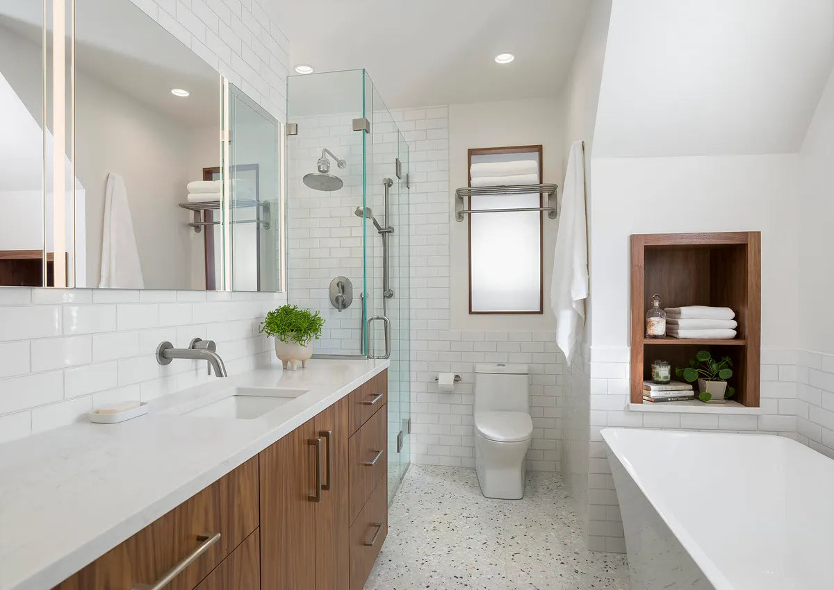 2021 IMG hi res residential web social only Design Andea rugg photo bathroom blended shower 3x6 White wash agean sea bora bora Almalfi coast evergreen caspian sea carribean Shower floor white wash 3x6 fc 476408 3