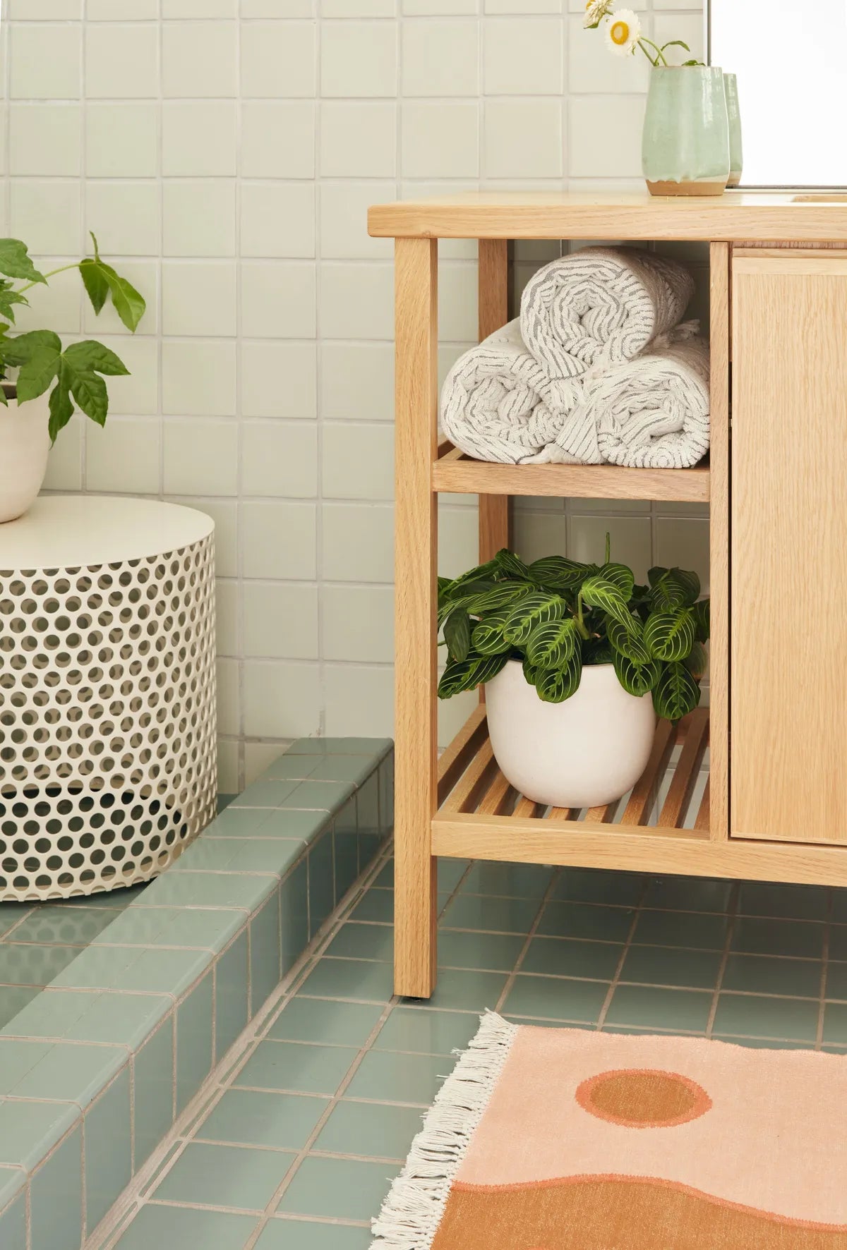 2022 IMG hi res commercial rights NO ADS design RAD photo ty cole bathroom wall 4x4 white wash floor 4x4 oyster shell flagstone 1