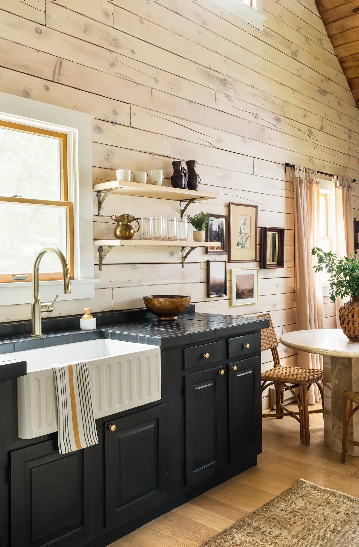 craftsman kitchen backsplash black tile 5