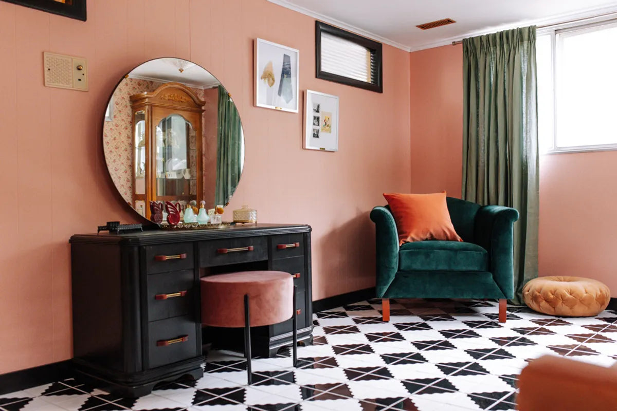 2022 img hi res residential design foxcroft estate photo Madison Kim Poppen bridal suite squiggle charcoal FC511673 3