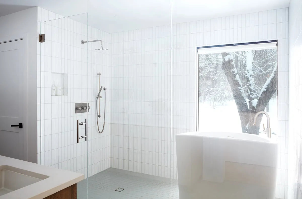 2023 WEB ONLY design Station Architecture photo Germaine Gatewood bathroom wall 2x8 Calcite shower niche floor 2x6 nickel FC418891 2
