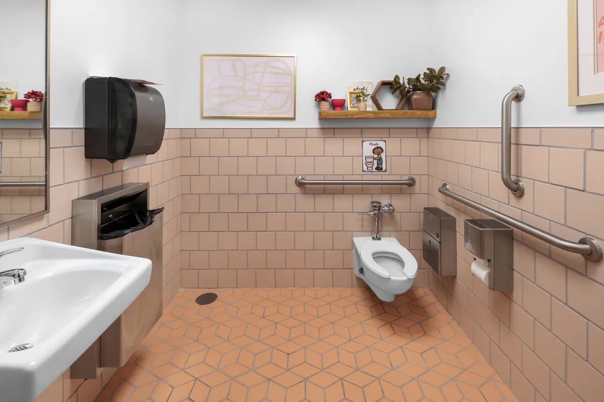 2023 img hi res dination Design A Green haus image Stylish Detroit school bathroom wall 6x6 3x9 tumbleweed large diamond sorbet FC579010 FC492557 1