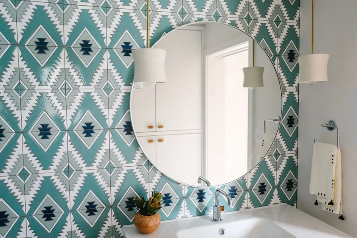 Gallery 2019 Q2 Image Residential Influencer Jessica Honegger Katie Jameson Photography Full Rights Bathroom Wall Tile Handpainted Old Cairo Custom Color It Sink Vanity Detail 4 Fc 243688