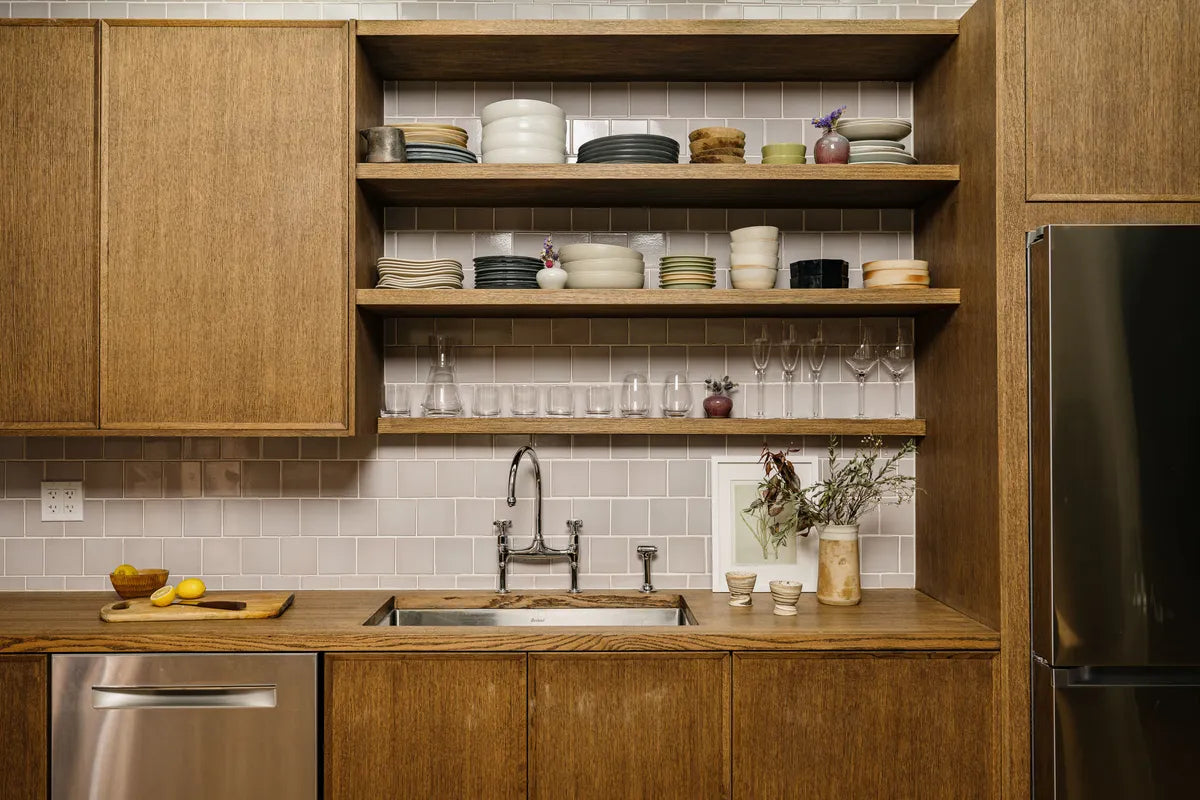 Modern kitchen pink backsplash tile Shoot 1 WEB 67