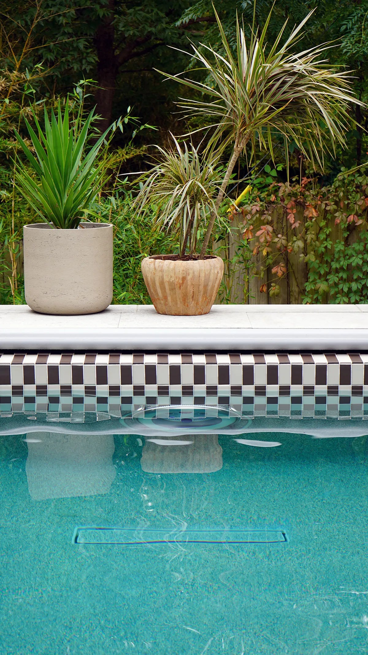 Modern subway tile striped pool 8
