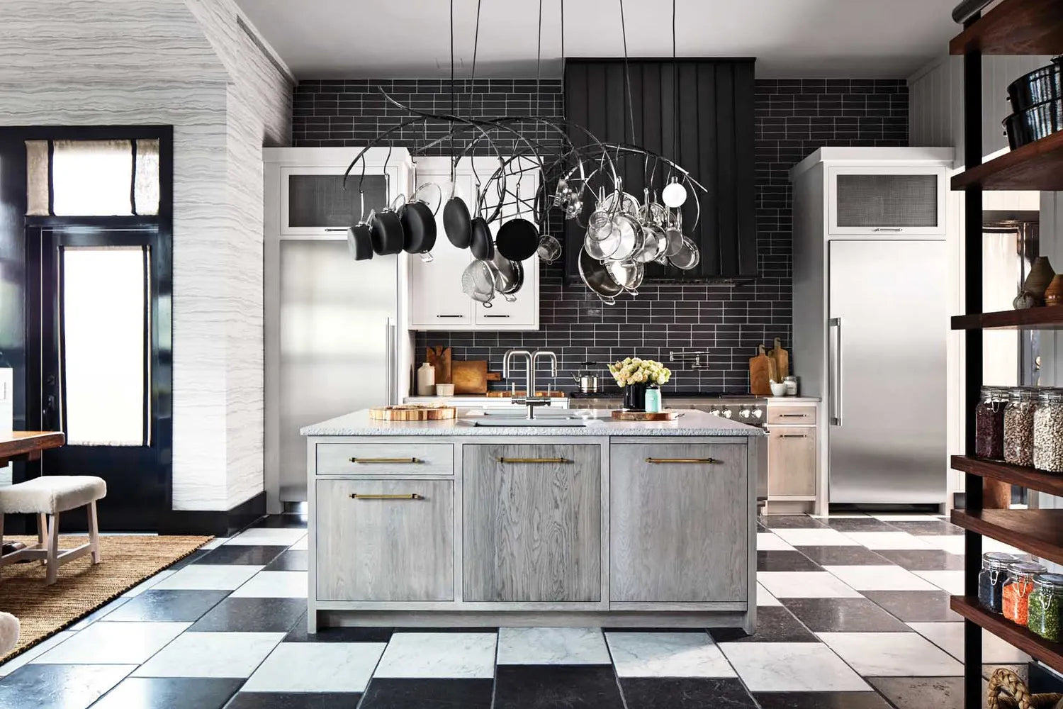 2017  Q2 Image Hi Res Residential  House  Beautiful  Koty  Jon De La  Cruz Kitchen Backsplash Brick Meteorite Full