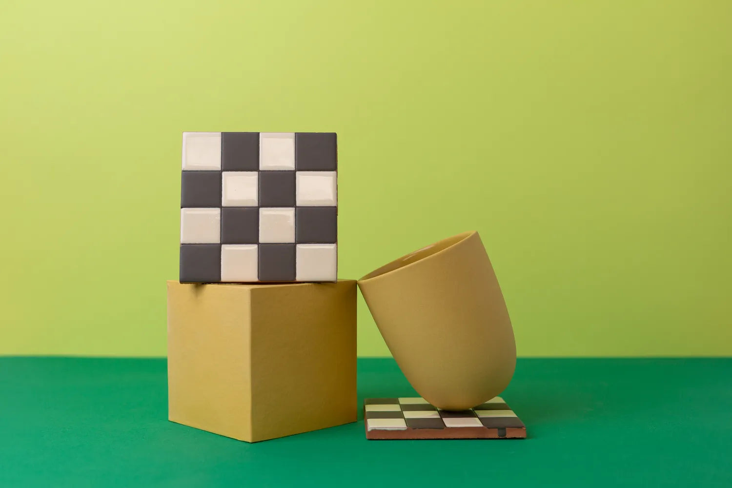 2022 checkerboard cafe au lait Pigeon Toe Ceramics Pollen Tumbler giveaway homepage