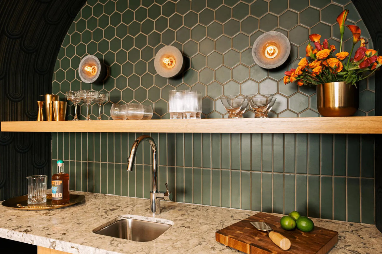 Bar Backsplash Ideas Commercial Home Bar