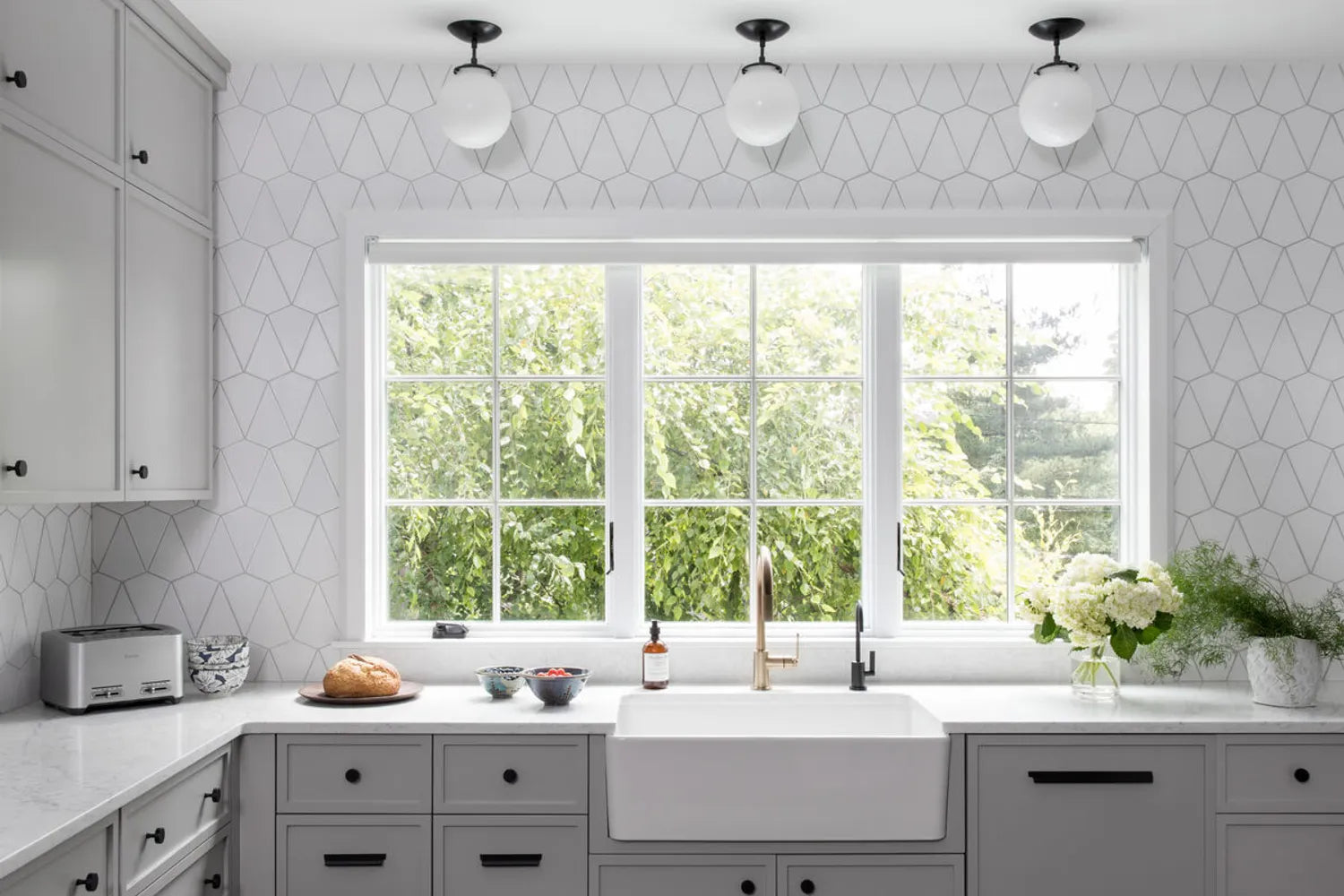 Tile Around the Kitchen Window