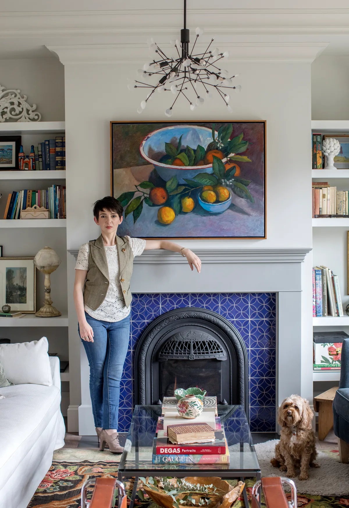 2018 Q2 Image Residential Influencer Francesca Albertazzi Photography Janis Nicolay Living Room Fireplace Surround Tile Handpainted Jardin Fretwork Cool Motif Full With Francesca