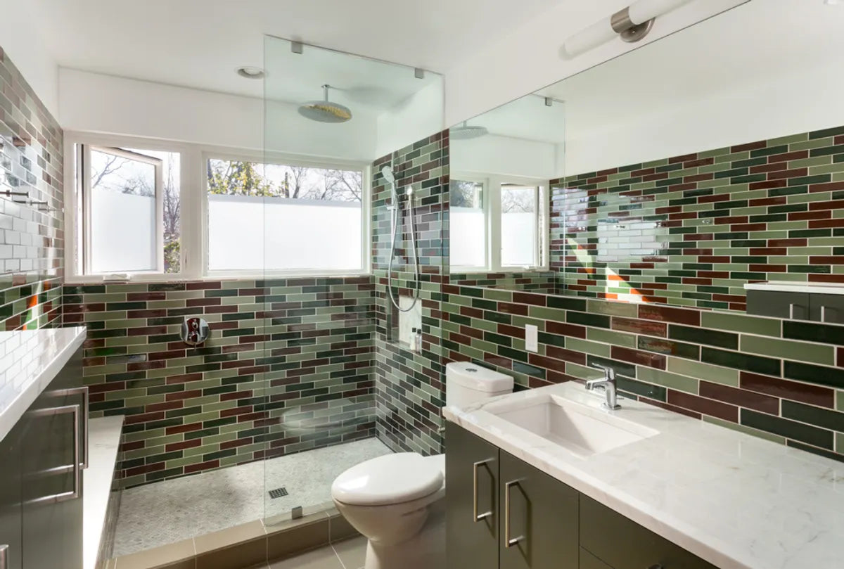 Bathroom  Brights  Clover Matte  Craftsman Green  Demitasse  Emerald Green  Greens  Hello Kitchen  Offset  Specialty  Residential  Tile  Whit Preston