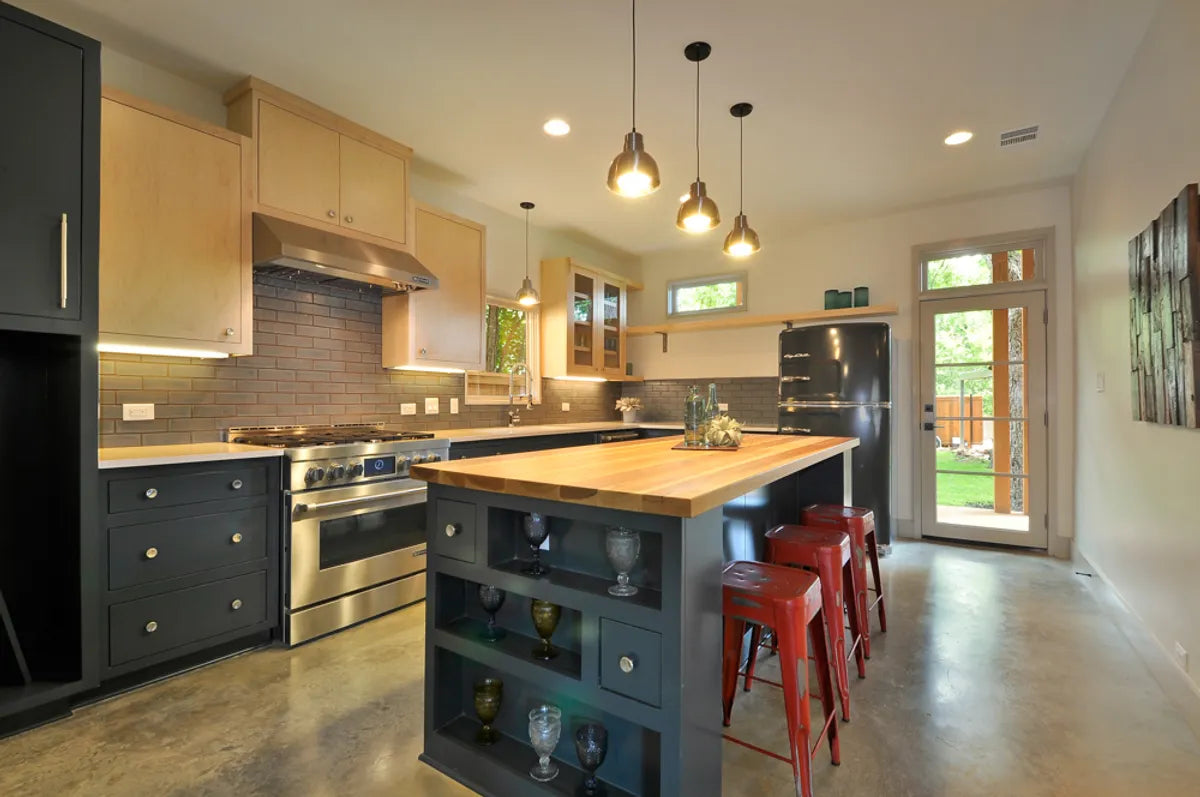 Brick  De Witt Architects  Greys  Kitchen  Installation  Monterey  Offset  Specialty  Residential  Twist Tours Photography