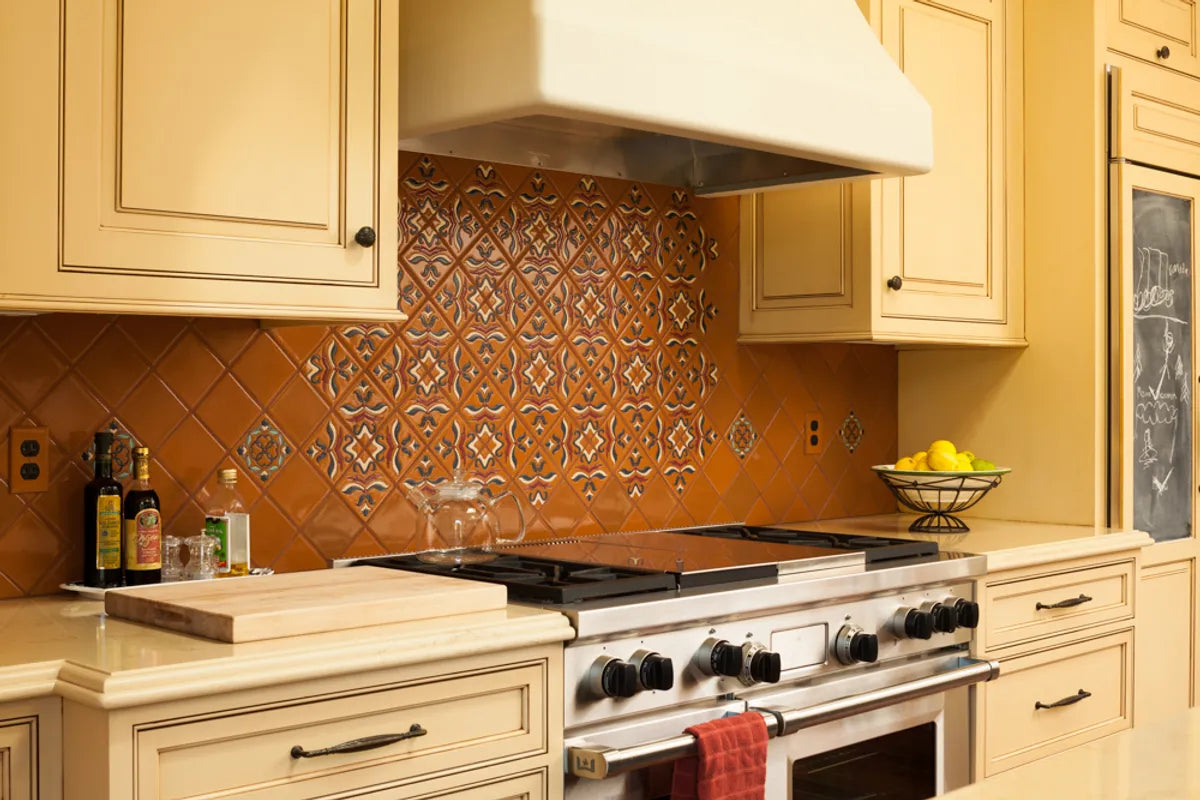 Warm Handpainted Kitchen