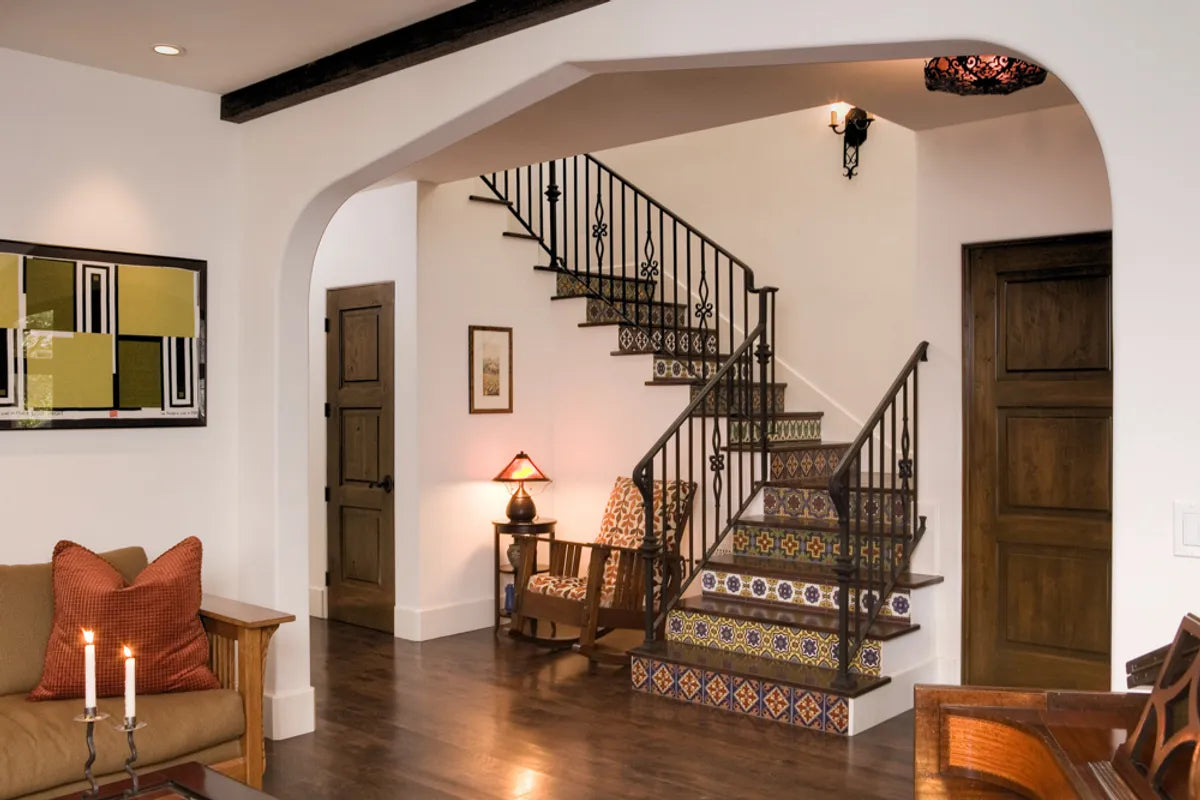 Cuerda Seca  Decorative Tiles  Focal Point Design  Recycled Body  Residential  Stair Riser